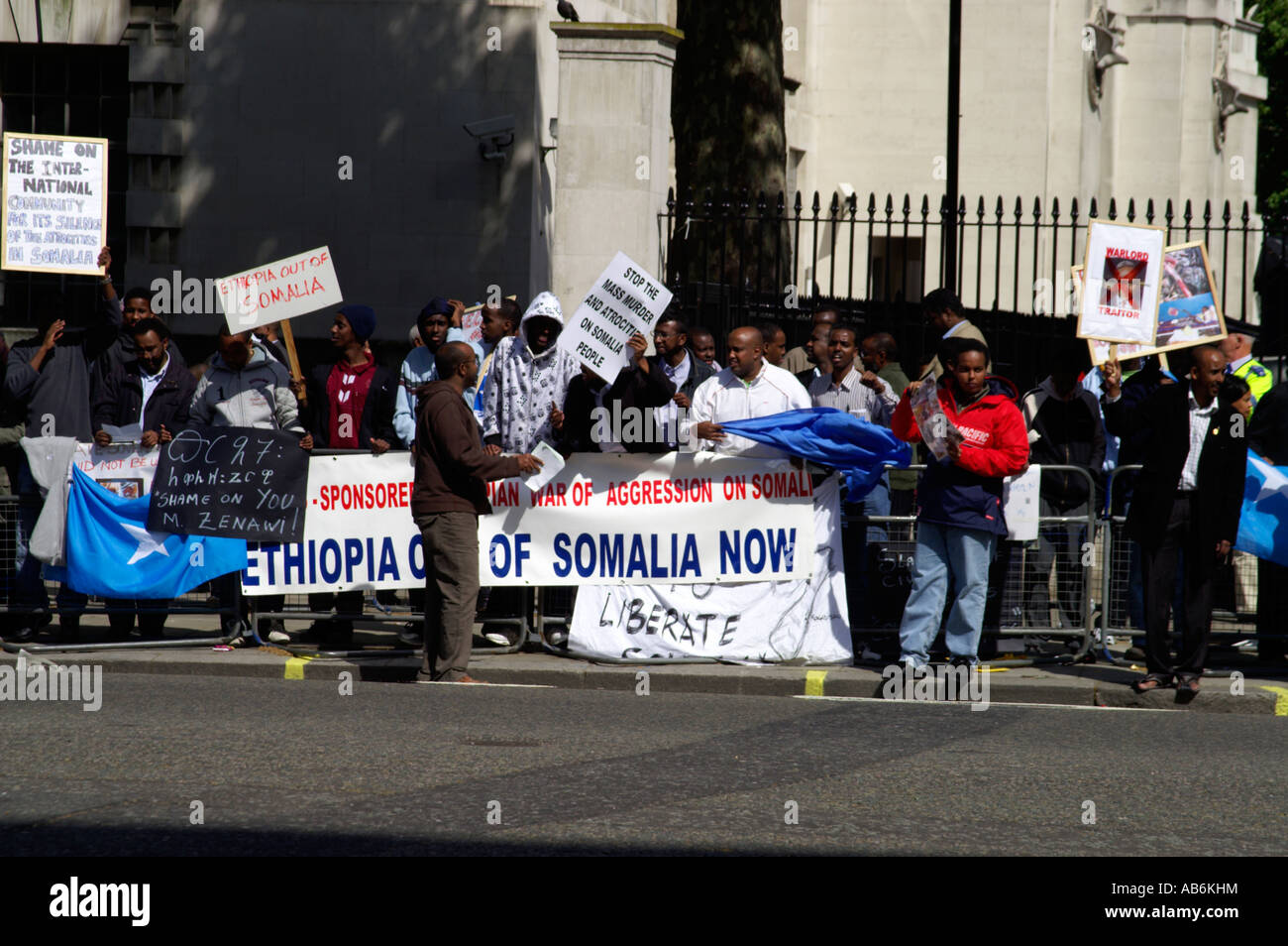 Anti-Kriegs-Demonstranten London Stockfoto