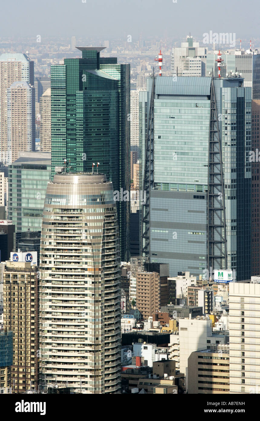 JPN, Japan, Tokyo: Blick aus dem Observatin-Deck von Roppongi Hills Mori Tower, Tokyo City View. Stockfoto