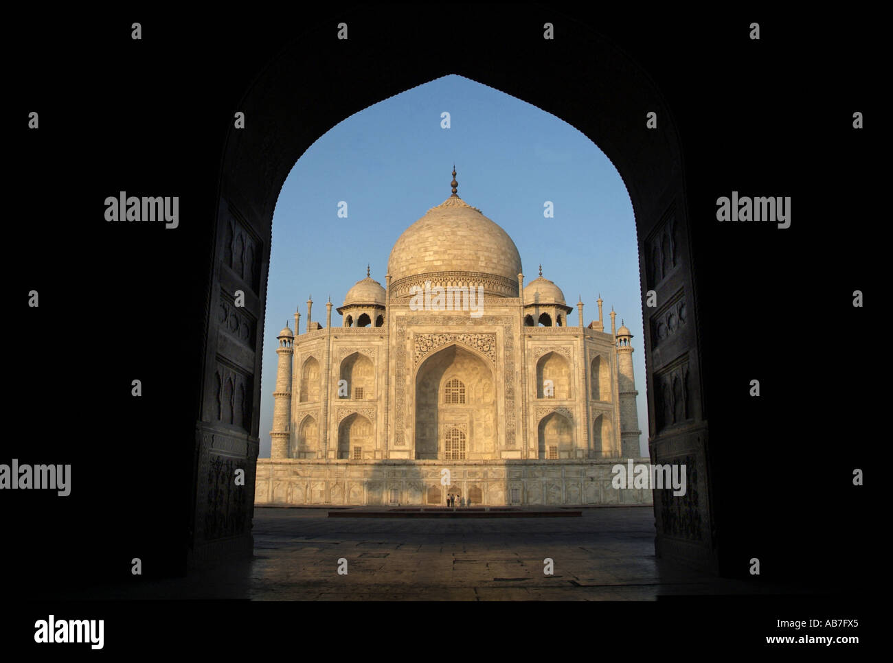 Taj Mahal in Agra Indien Stockfoto