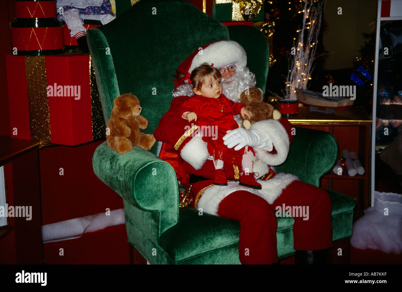 Calais Frankreich zitieren Europa Mall Le Pere Noel (Weihnachtsmann) Stockfoto