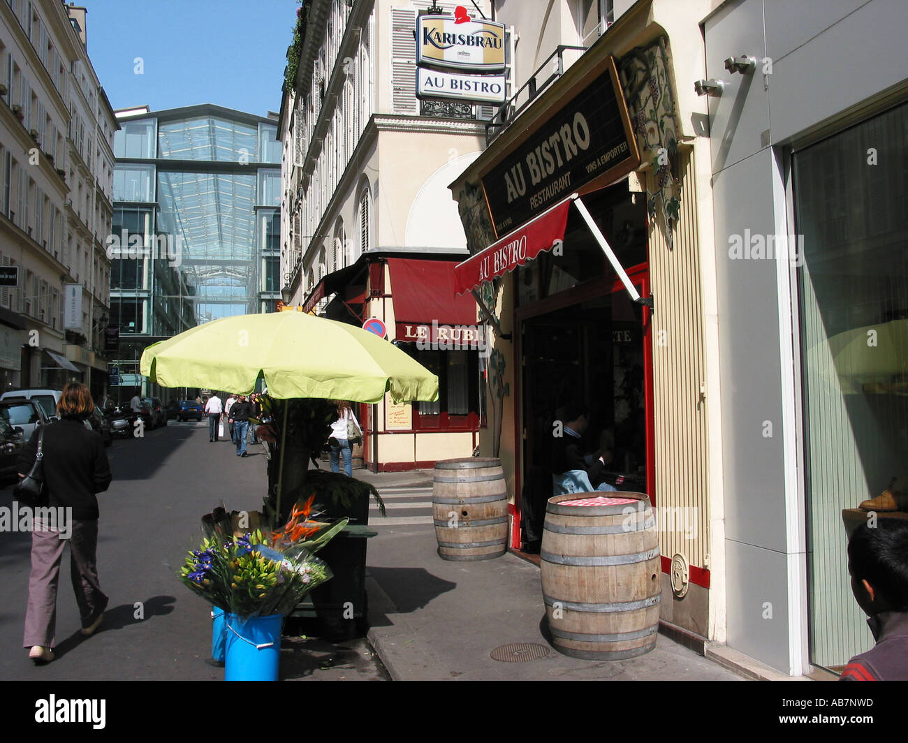 Rue du Marche Saint Honore Paris Frankreich Stockfoto