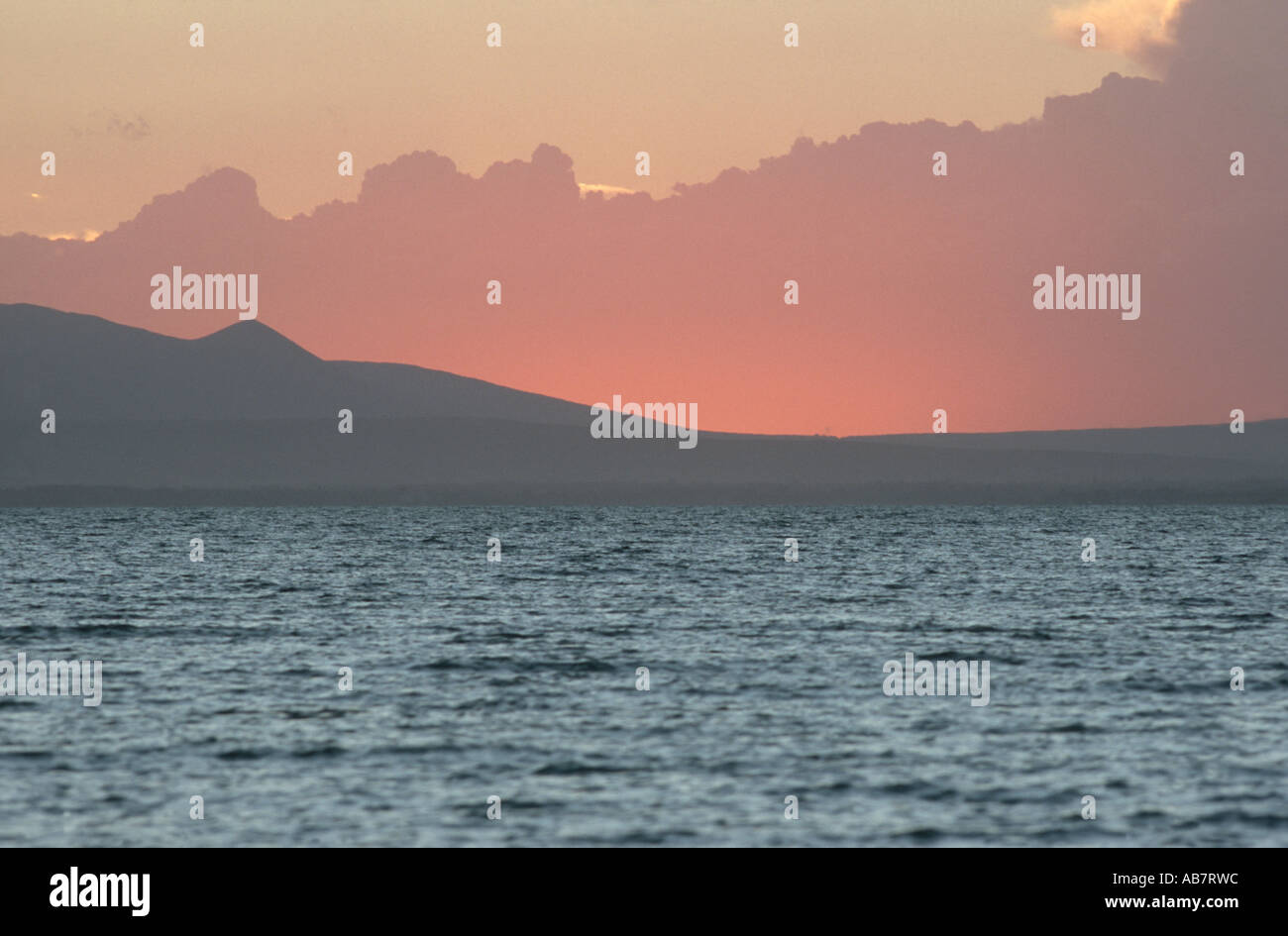 Sonnenuntergang am van-See Stockfoto