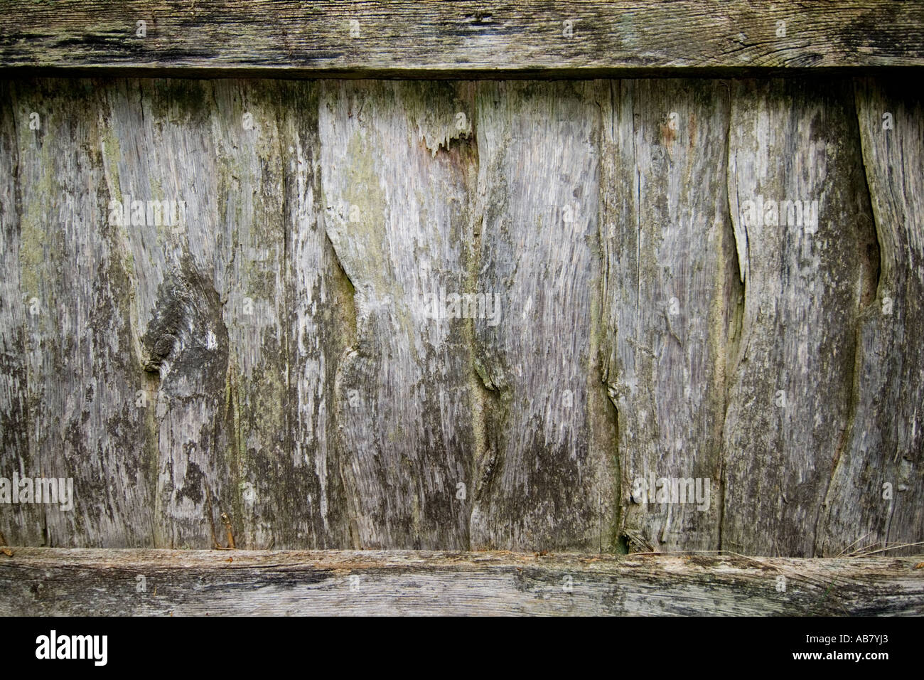 verwittertem Holz Stockfoto