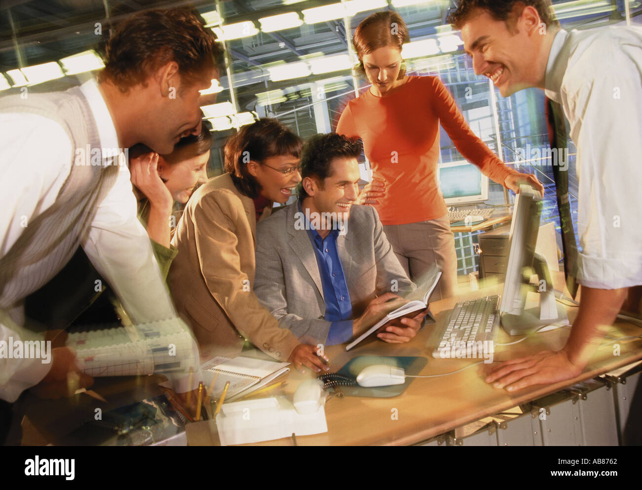 Büro-Szene Stockfoto