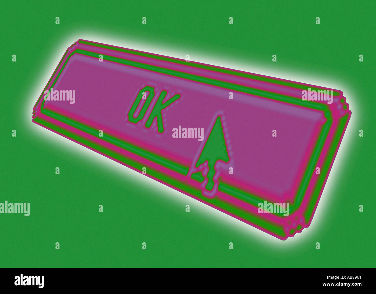 Schaltfläche "OK" Stockfoto