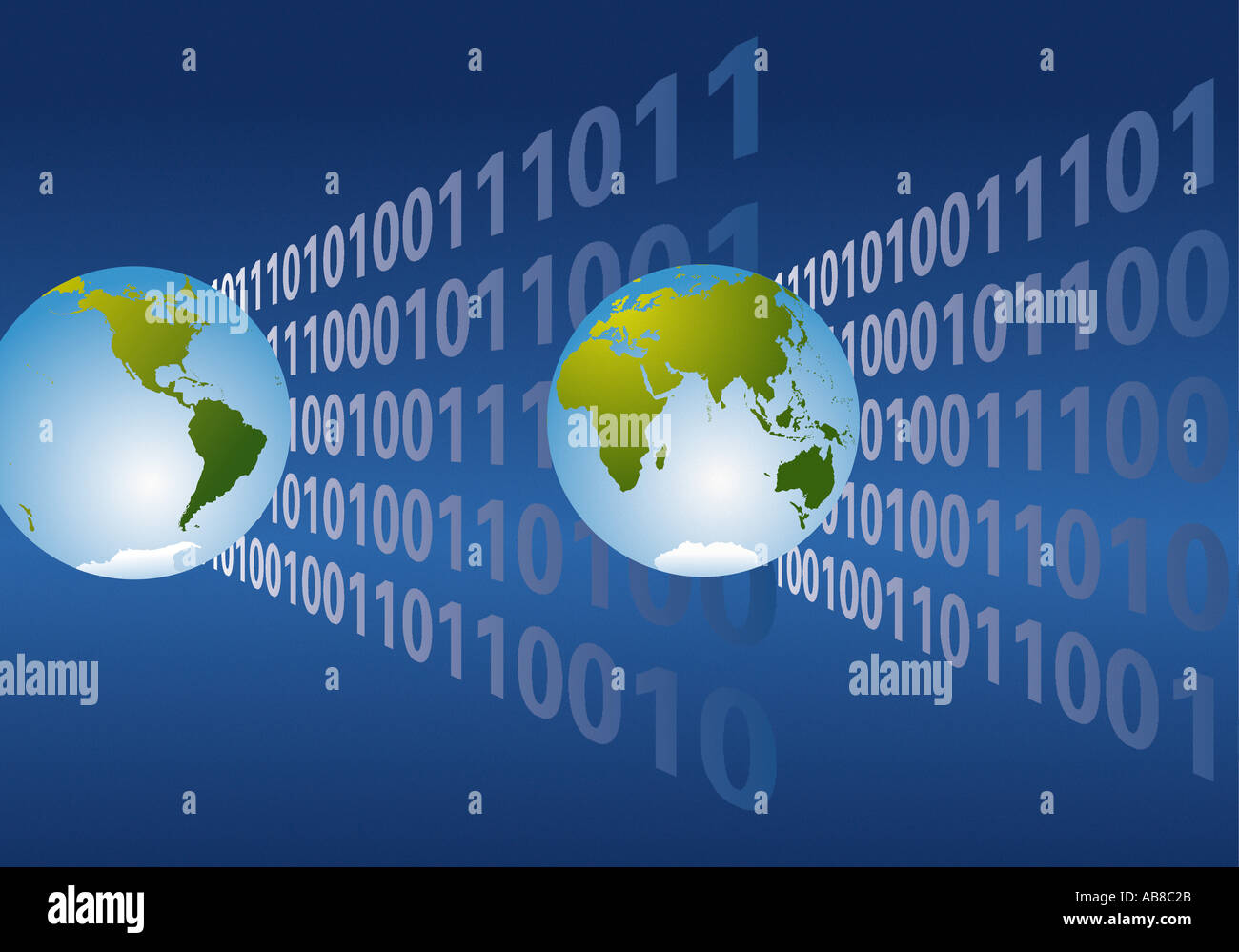 Binäre Welt Stockfoto