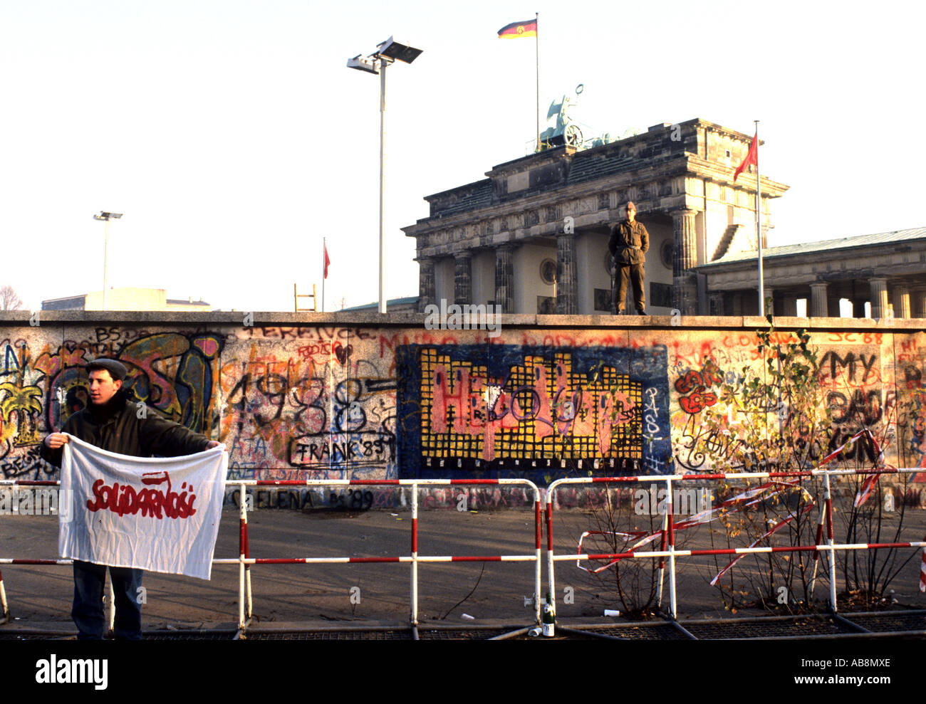 Deutschland Berlin die Mauer abgebaut November 1989 Menschen Stockfoto