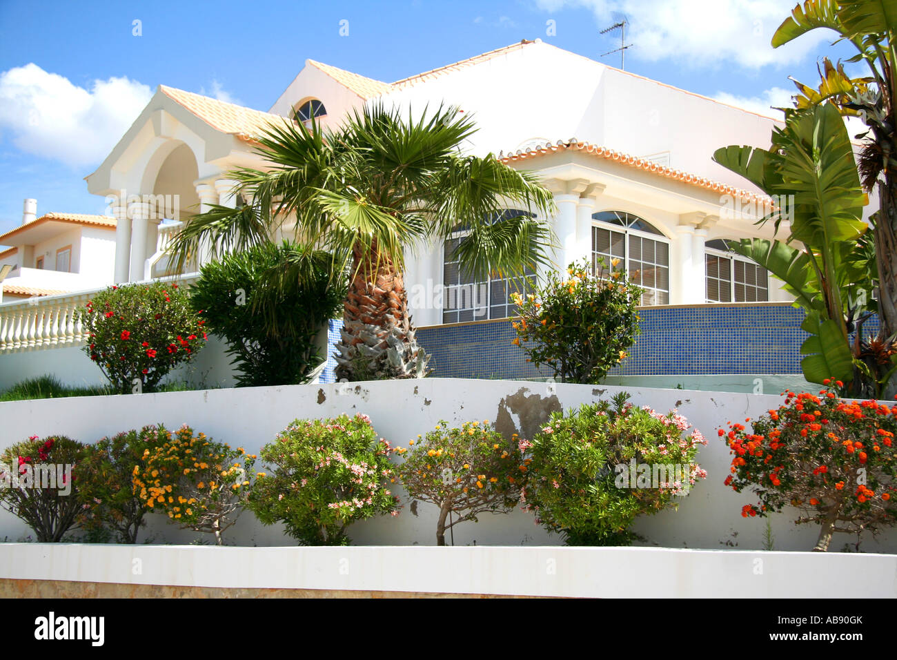 Moderne Villa in der Nähe von Albufeira Yachthafen, Algarve, Portugal, Europa EU Stockfoto