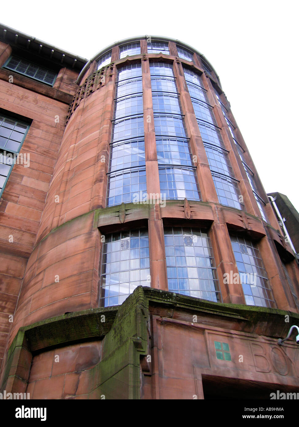 Detail Schottland Straße Schule Glasgow Stockfoto
