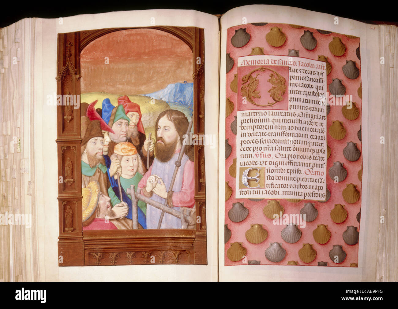 Religion, christenheit, Bücher, Stundenbuch, Niederlande, ca. 1500, Stockfoto