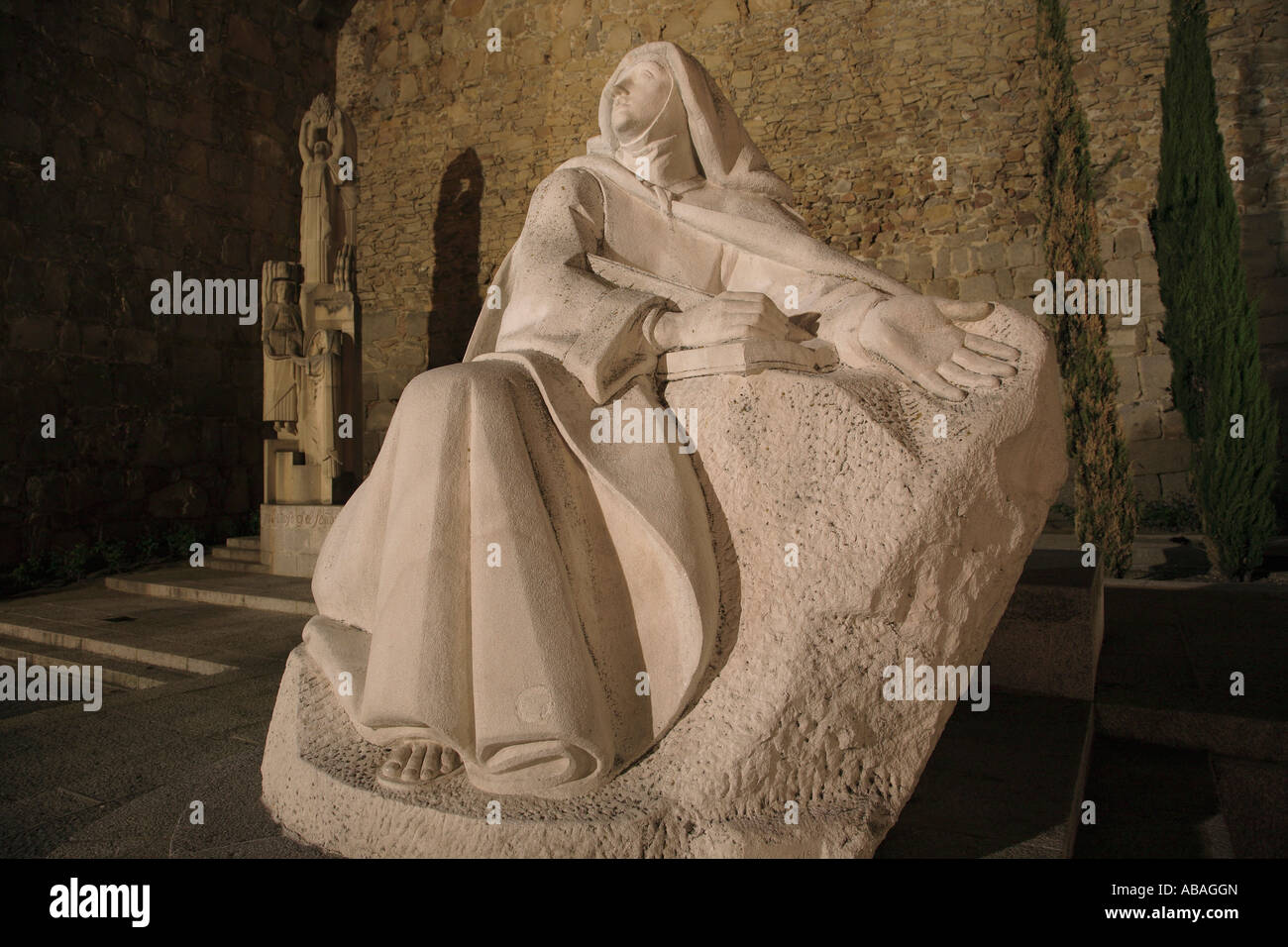 Spanien Castilla Leon Ávila die heilige Teresa von Avila-statue Stockfoto