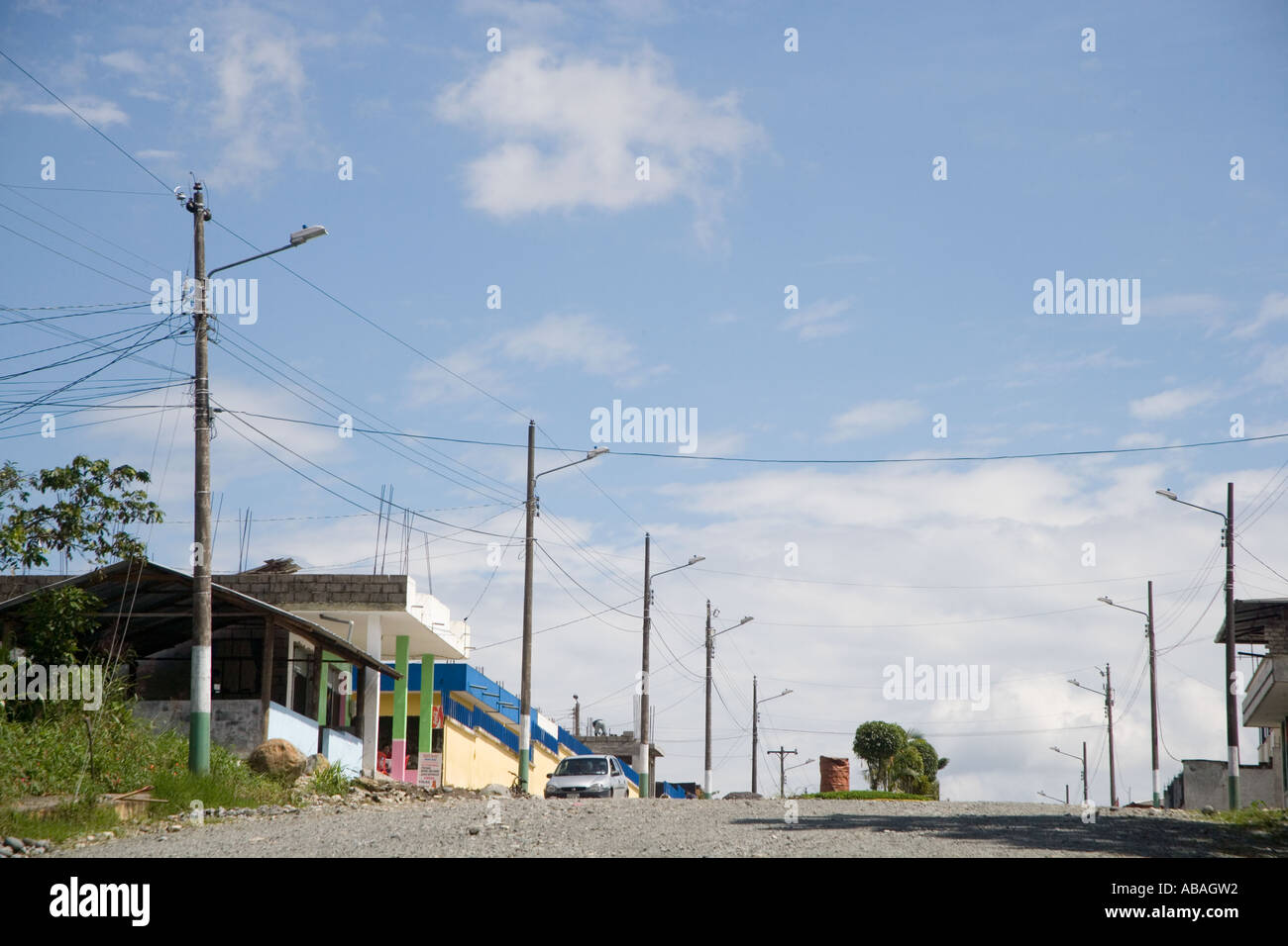 Die kleine Stadt von Shell in der Orient-Region von Ecuador Südamerika Stockfoto