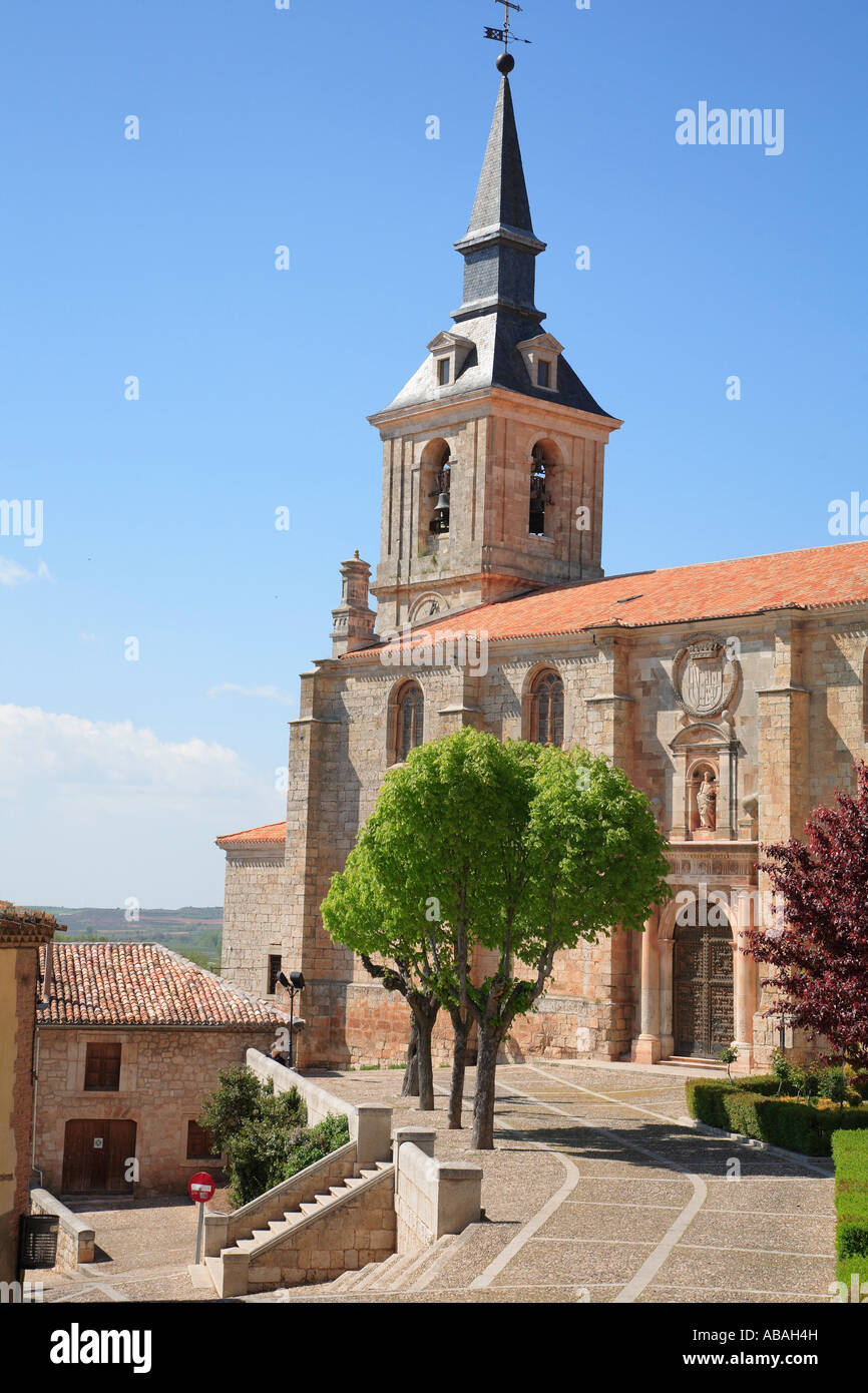 Spanien Castilla Leon Lerma Iglesia Colegial de San Pedro Kirche Stockfoto