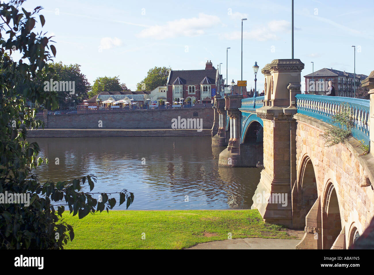 Nottingham Trent Brücke Fluss Trent Stockfoto