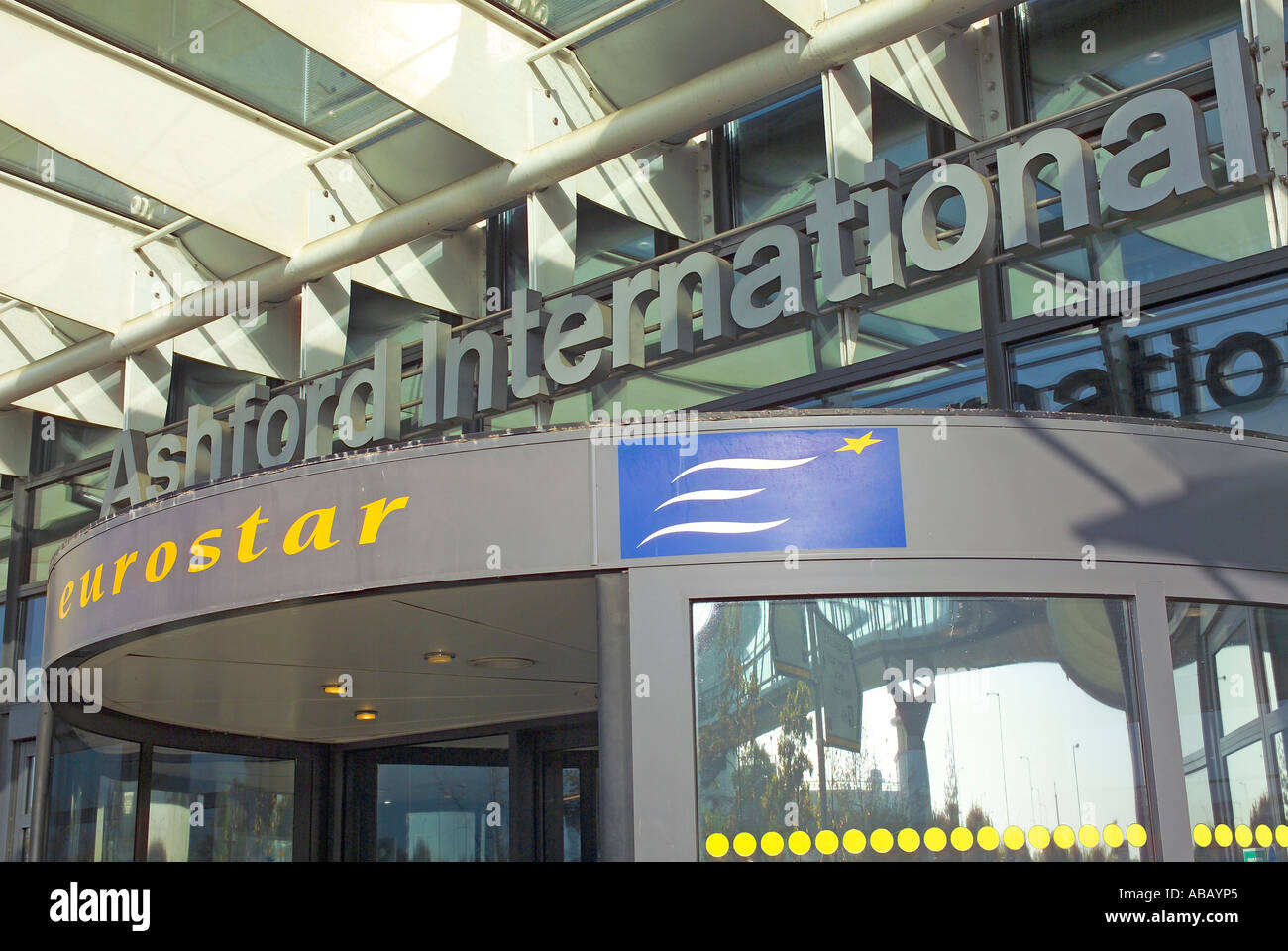 Kent, internationalen Bahnhof Ashford Stockfoto