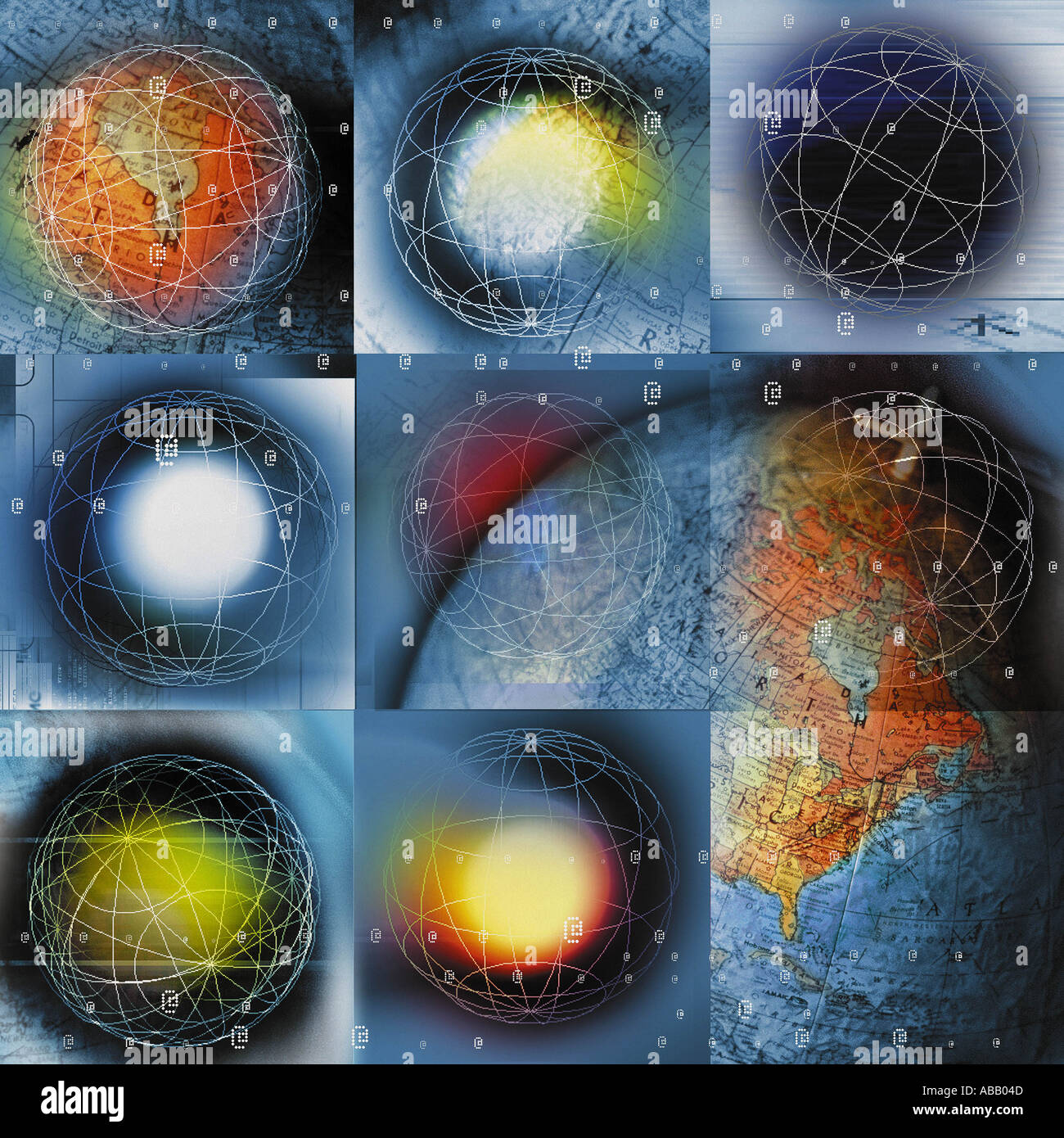 Globale Netzwerke Stockfoto