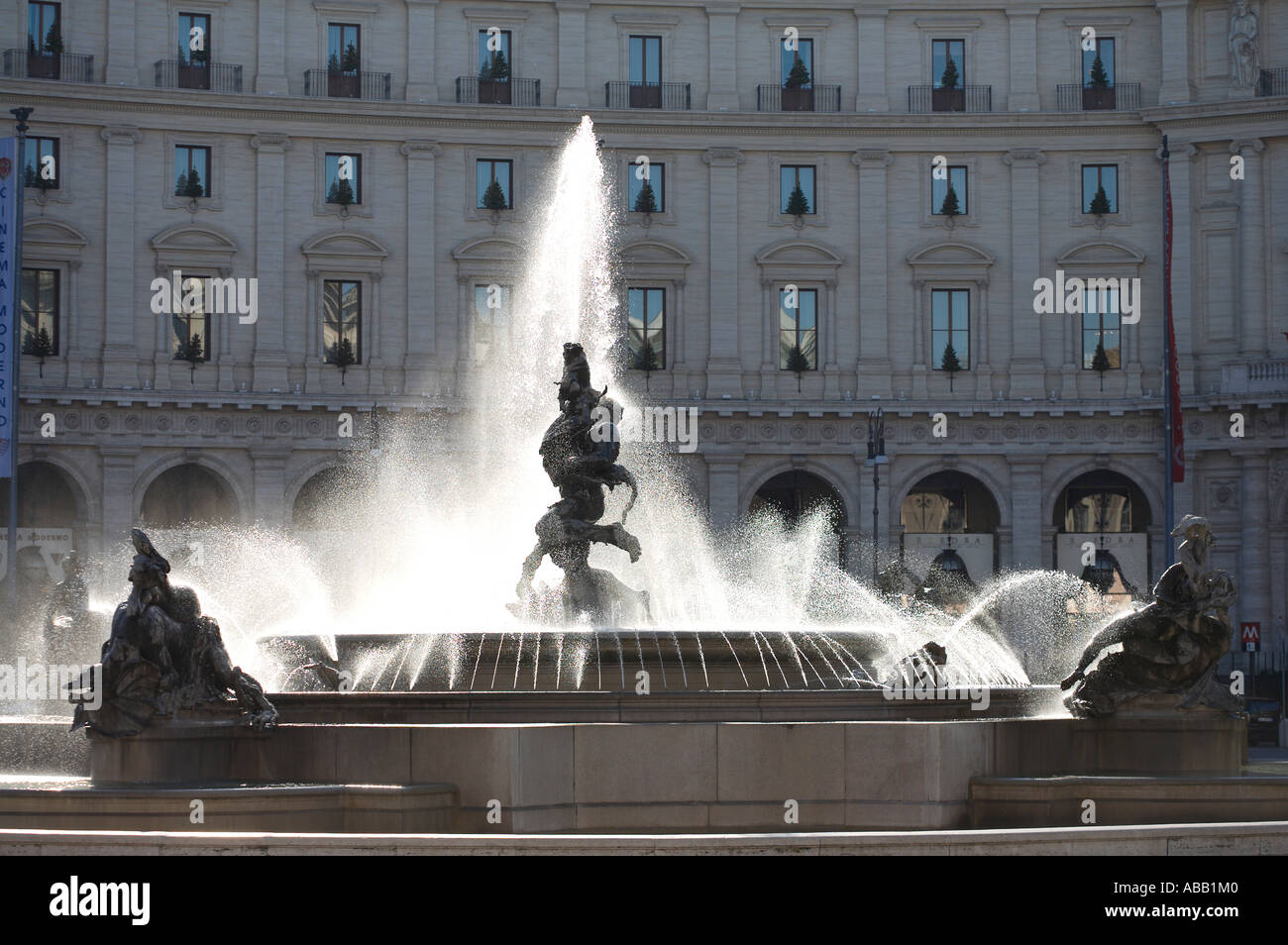 Rom, Piazza Della Republica Stockfoto