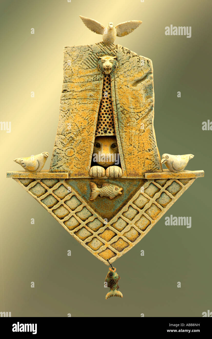 Gesicht Maske Porträt menschlichen Antlitz 3d Ausdruck expressiver Stimmung inspirierte Arbeit Wesen Geist taktile Objekt organische Lebenskraft pat Stockfoto