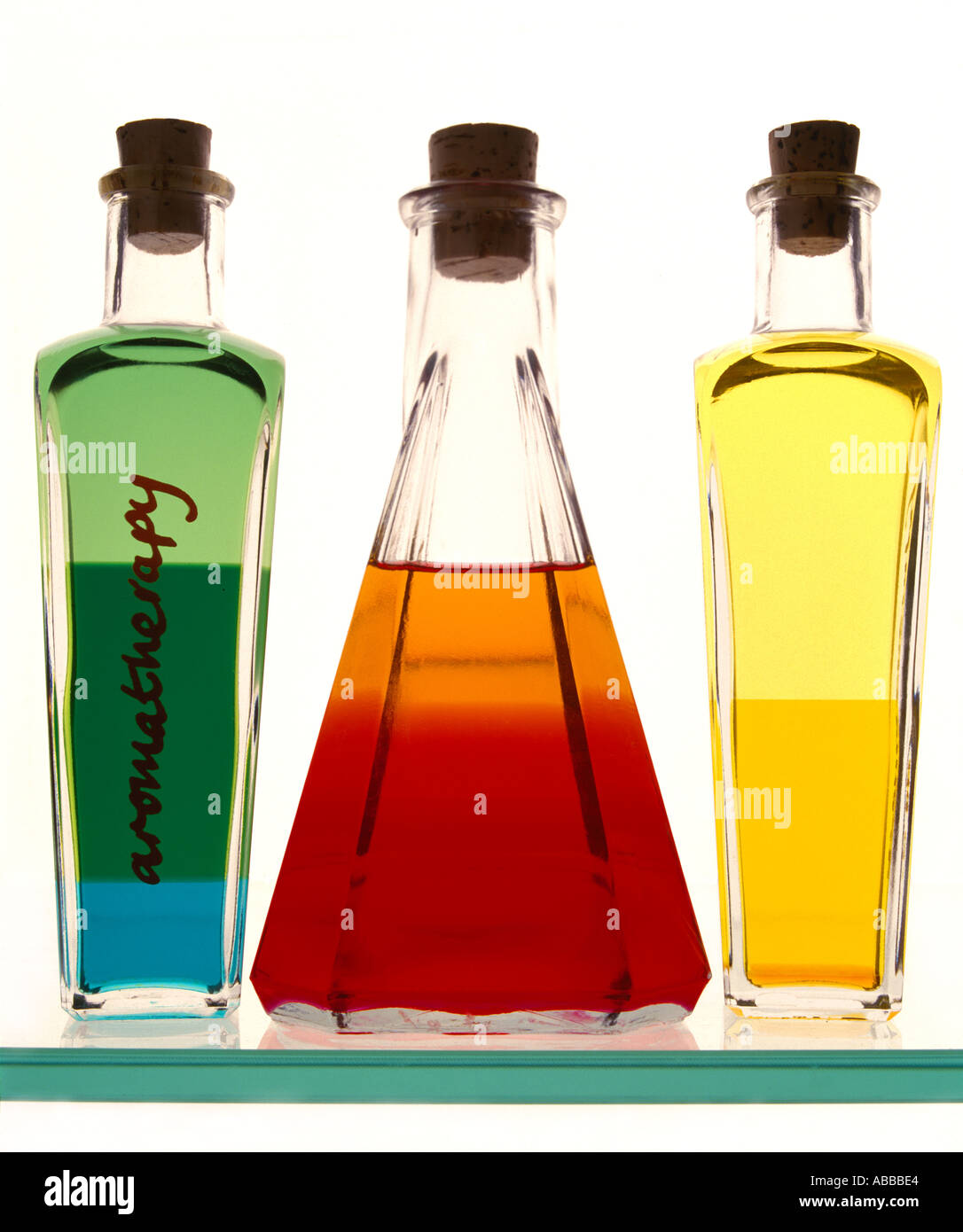 Aromatherapie-Flaschen Stockfoto