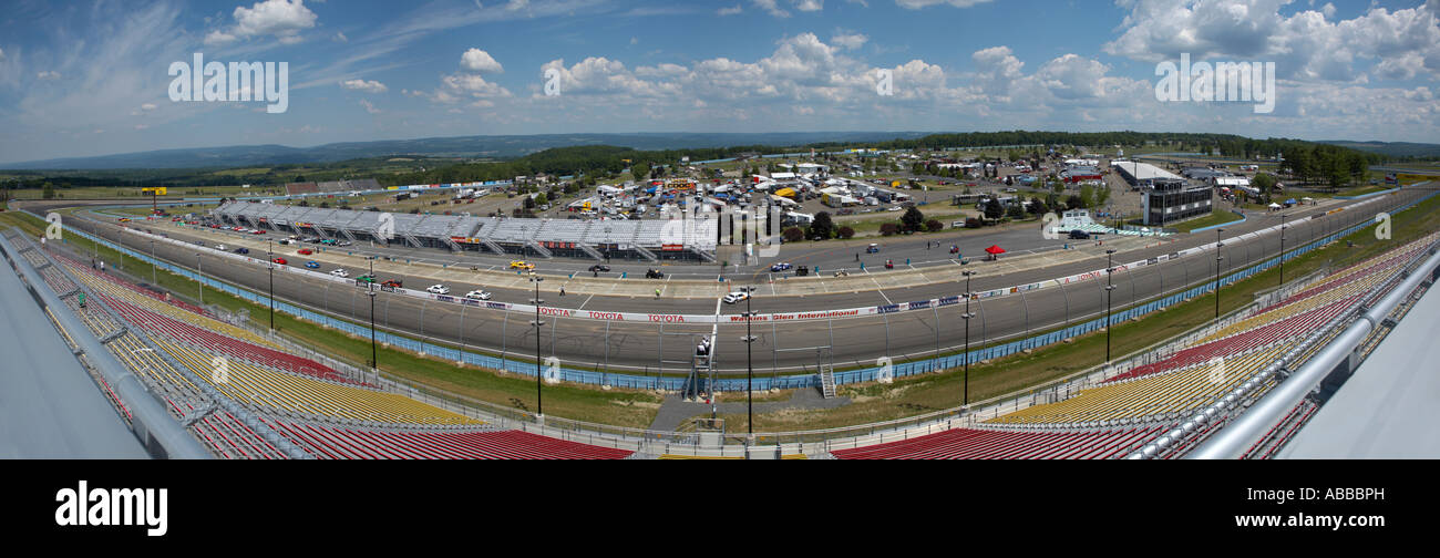 Gesamtansicht von Watkins Glen International Raceway Watkins Glen New York Stockfoto
