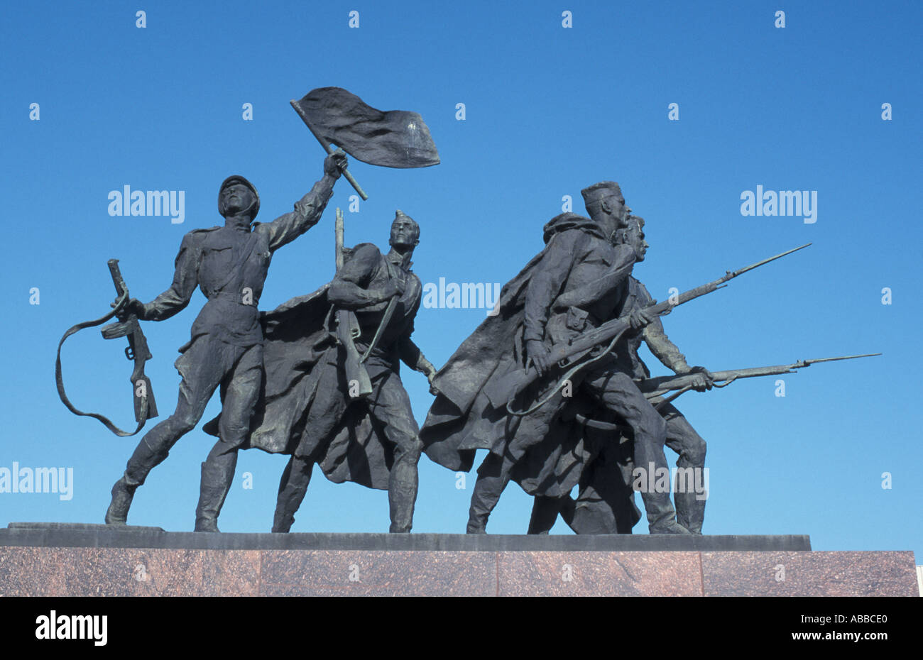 Russland Sankt Petersburg Denkmal der heldenhaften Verteidiger Leningrads Stockfoto