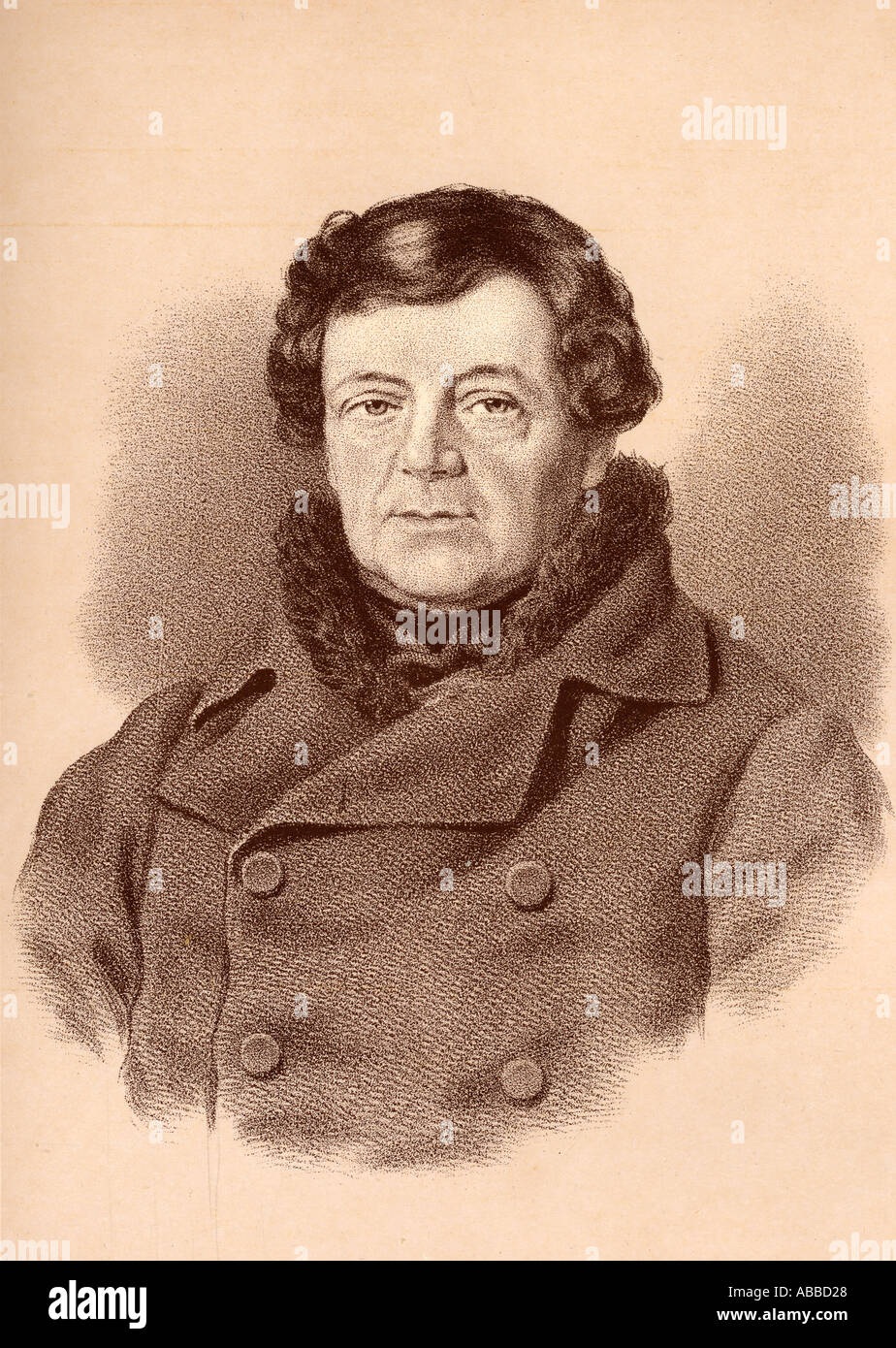 Daniel O'Connell, 1775 - 1847, auch bekannt als der Befreier oder die Befreier. Irische politischer Führer. Stockfoto