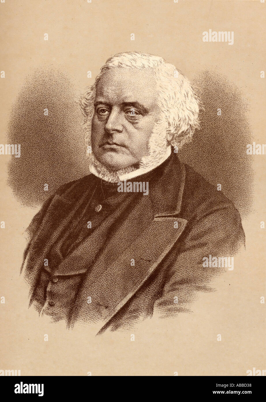 John Bright, 1811 - 1889. Britische Staatsmann und Redner. Stockfoto