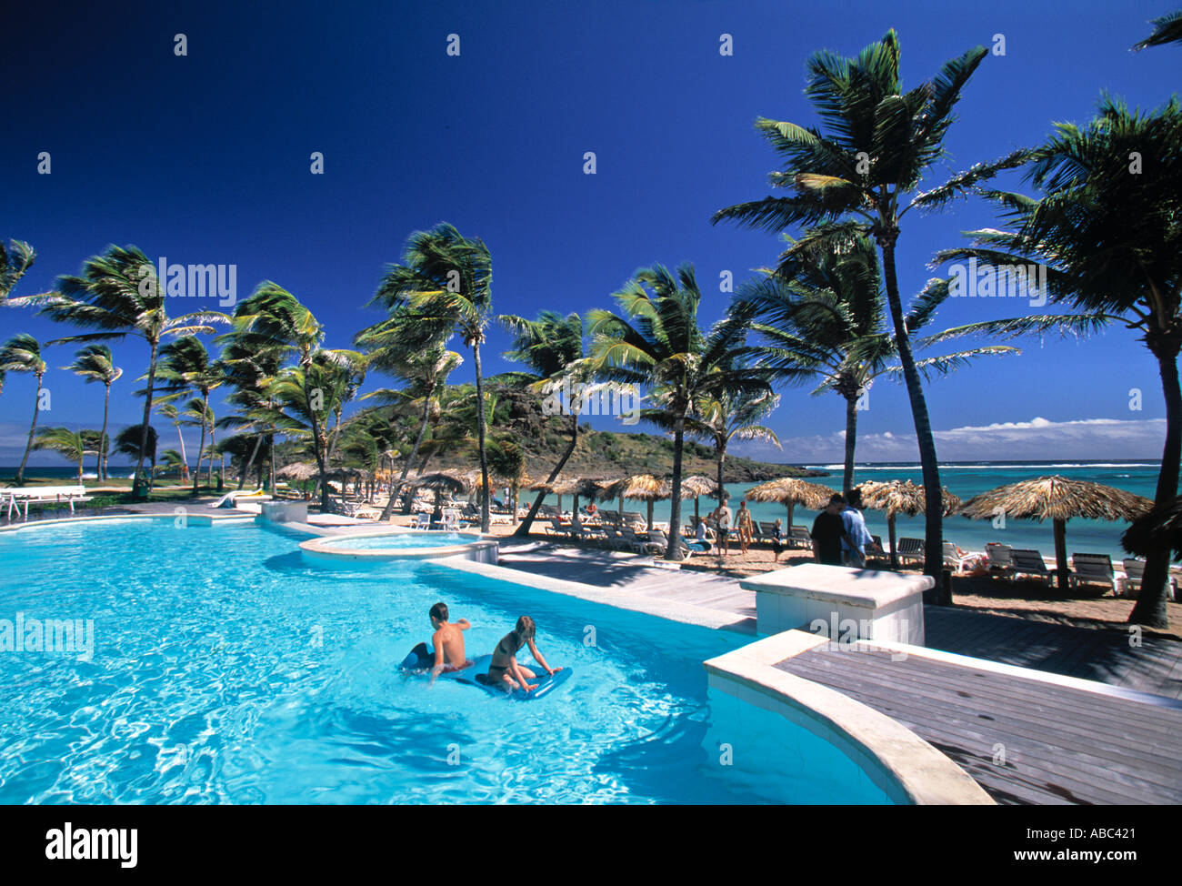 Hotel Guanahani, Grand Cul de Sac, St. Barts, Französisch West Indes Stockfoto