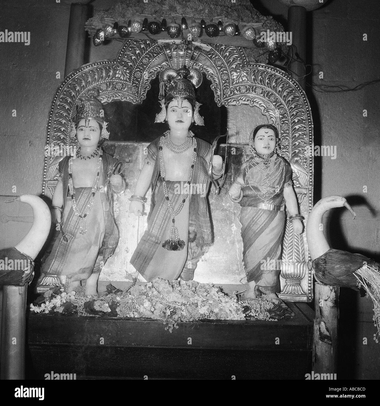 Lord Rama Sita und Laxmana Stockfoto