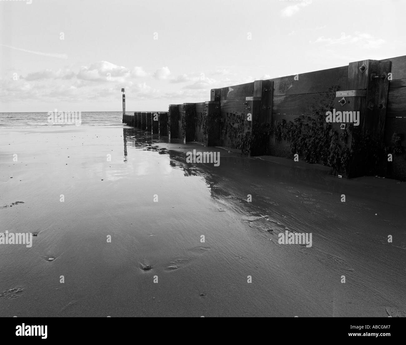 Gryones auf Bournemouth Beasch Süd Küste von Dorset UK Stockfoto