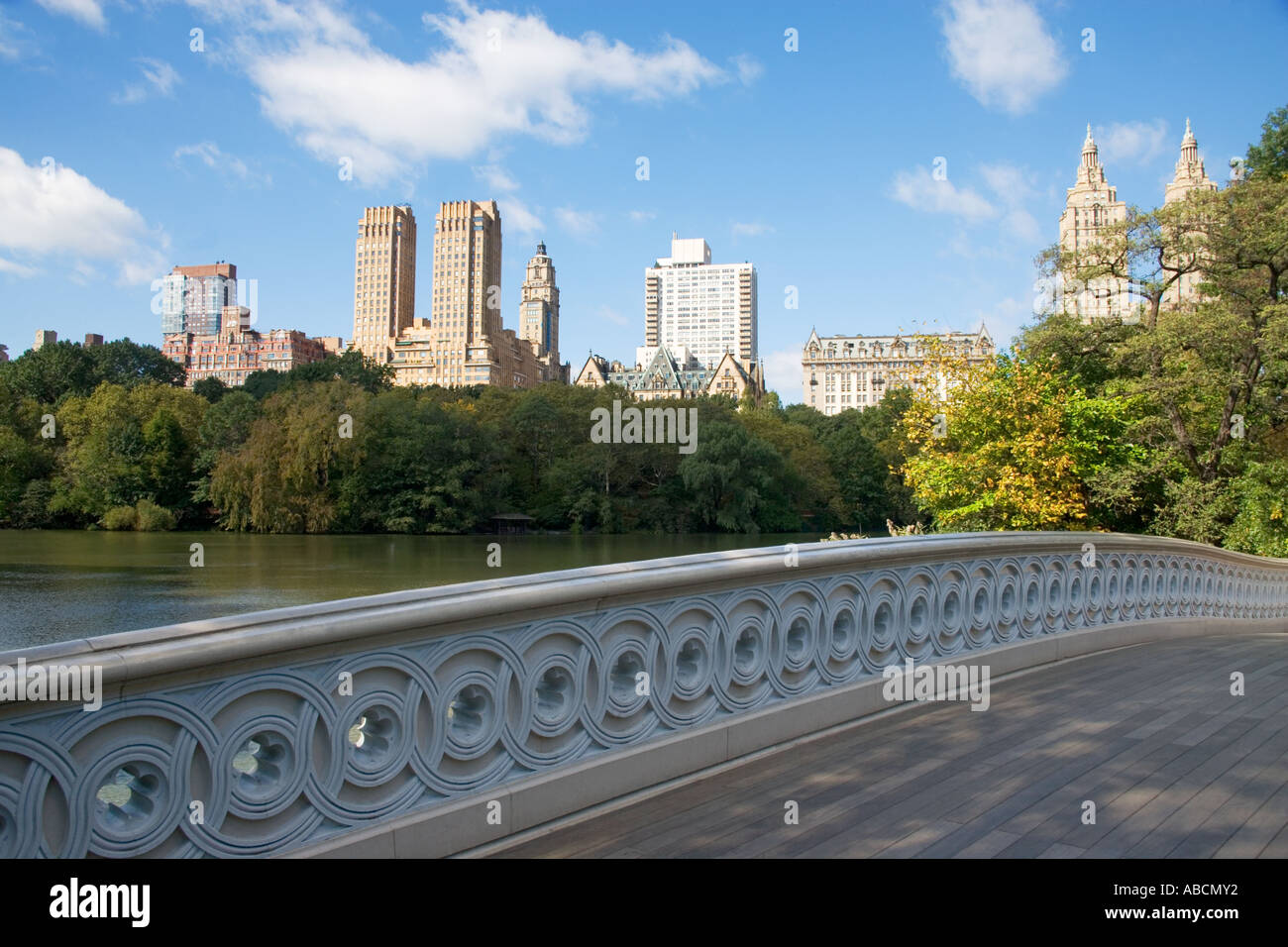 Bogen Brücke Central Park in NewYork Stockfoto