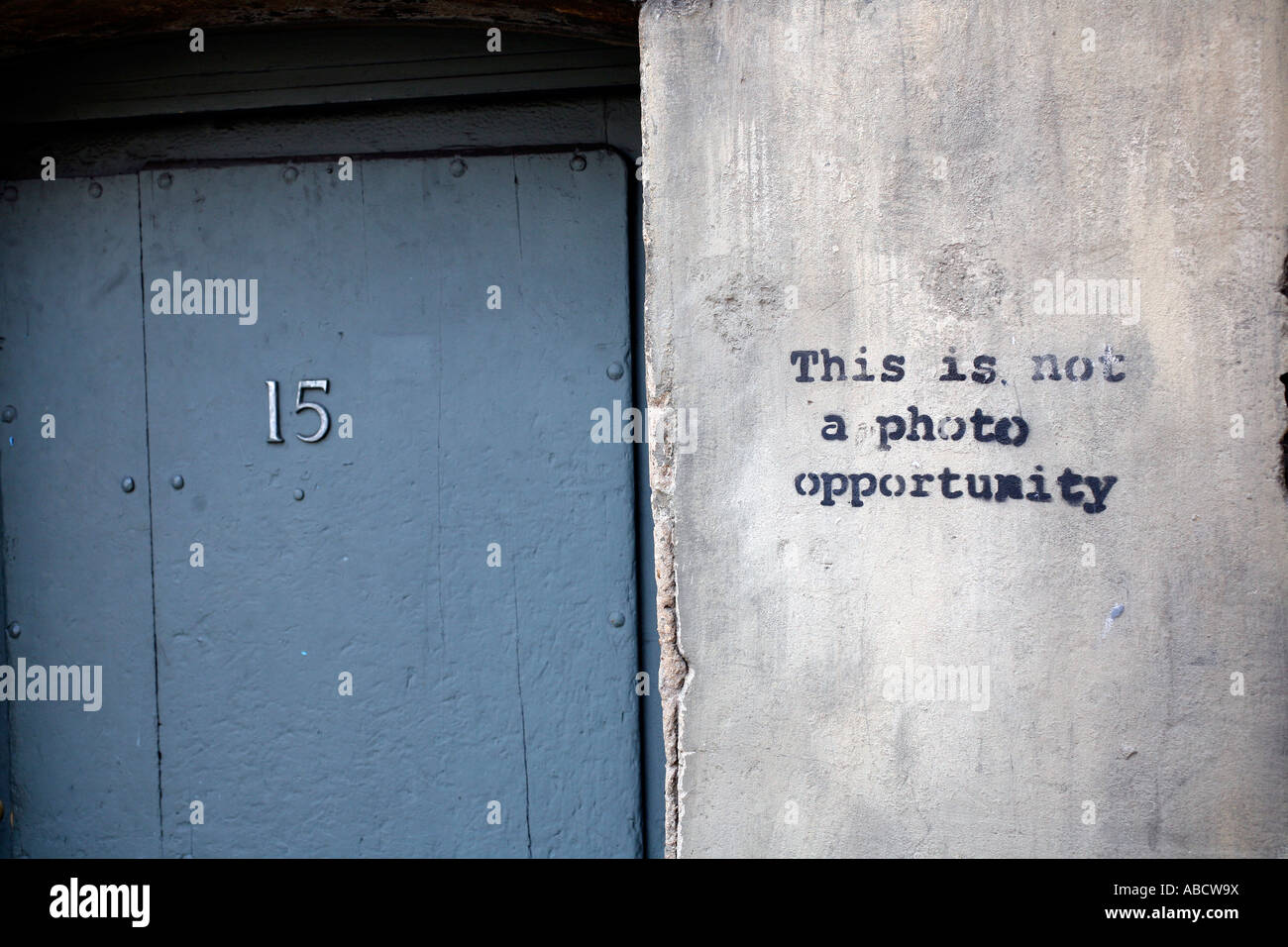 Bild zeigt einen BANKSY Schablone im Borough Market Stockfoto