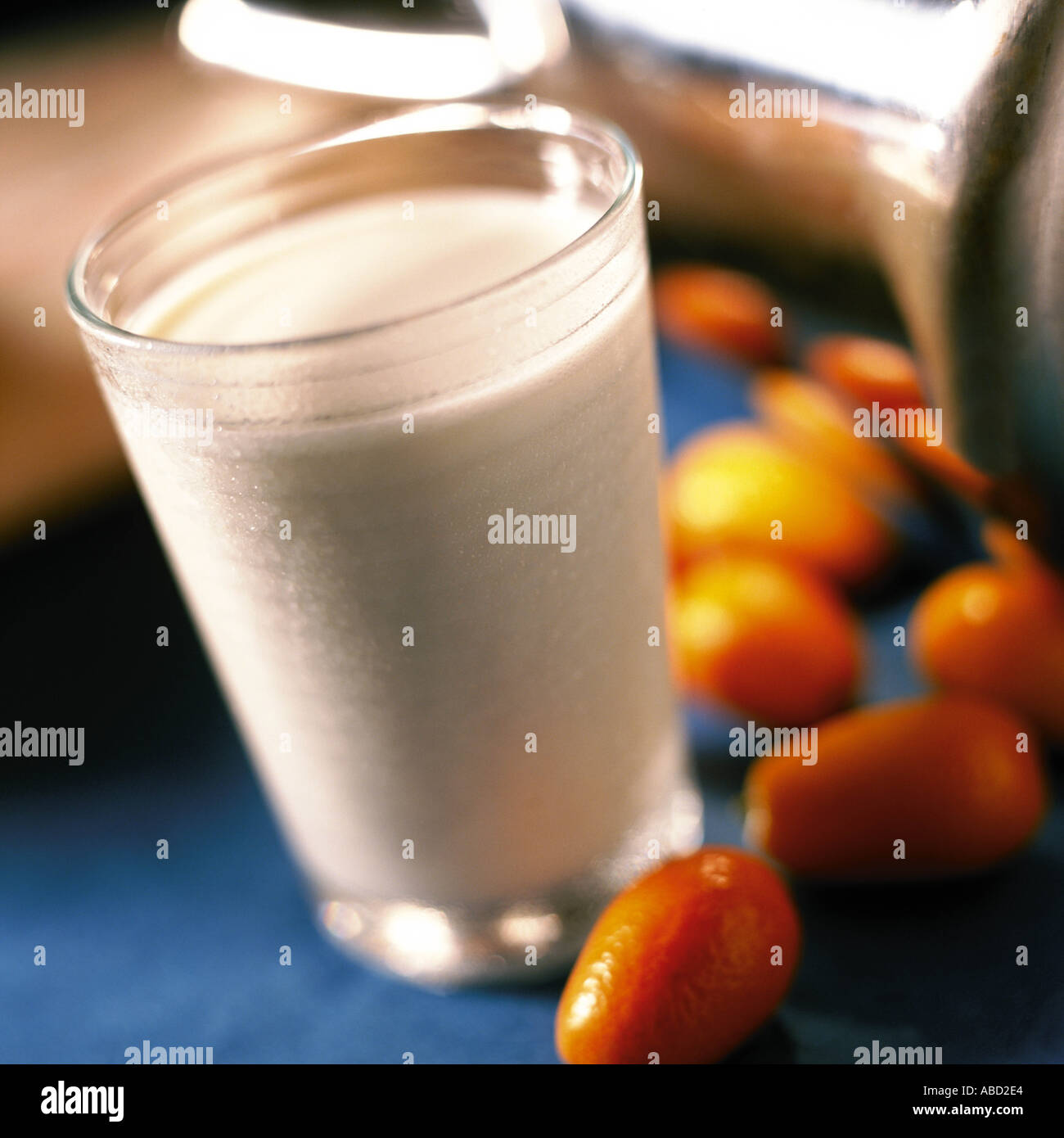 Glas Milch Stockfoto