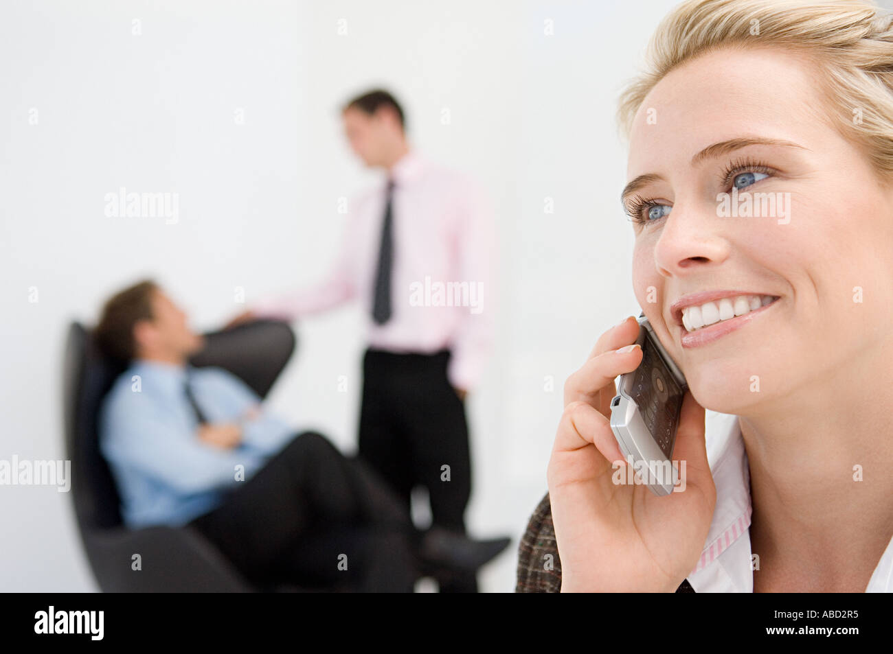 Porträt von drei Büroangestellte Stockfoto