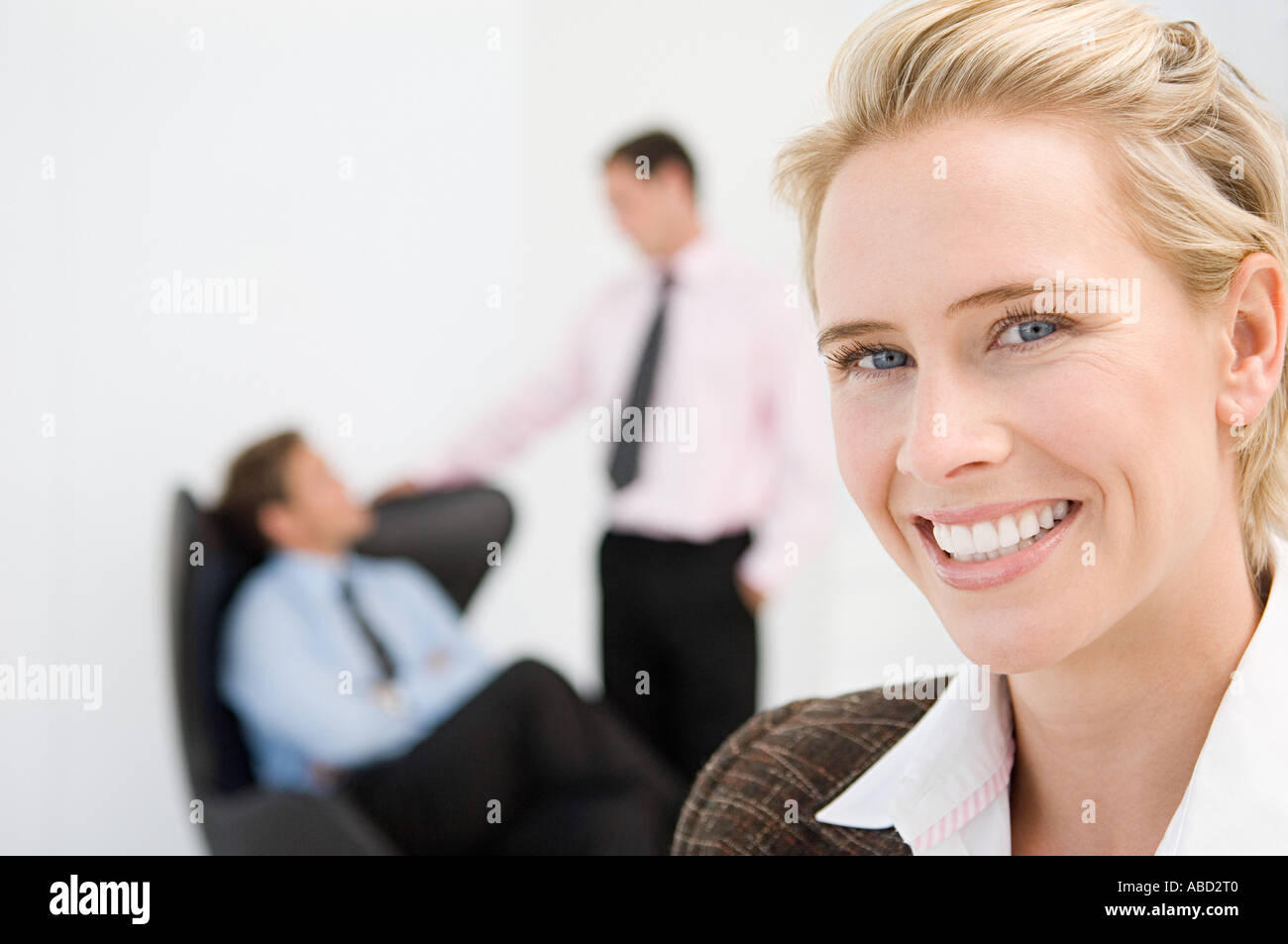 Porträt von drei Büroangestellte Stockfoto