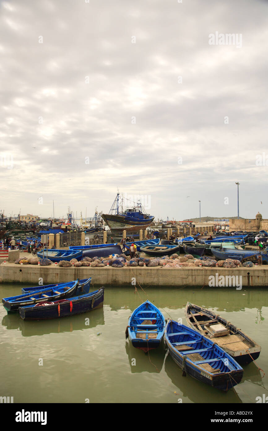 Hafen in Essaouira Marokko Stockfoto