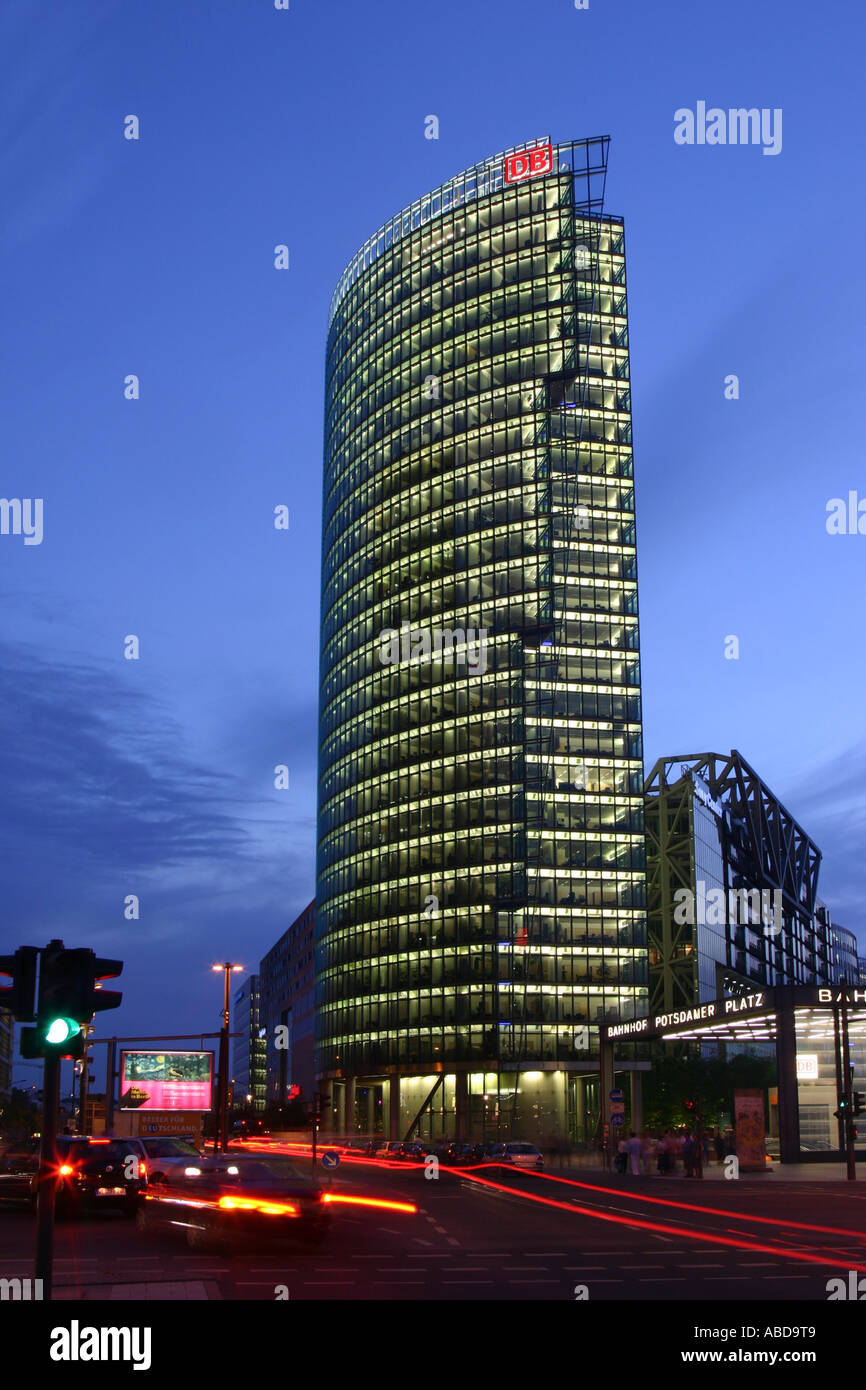 Verwaltungsgebäude der Deutschen Bahn Stockfoto