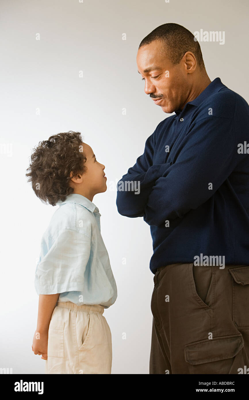 Vater und Sohn Stockfoto