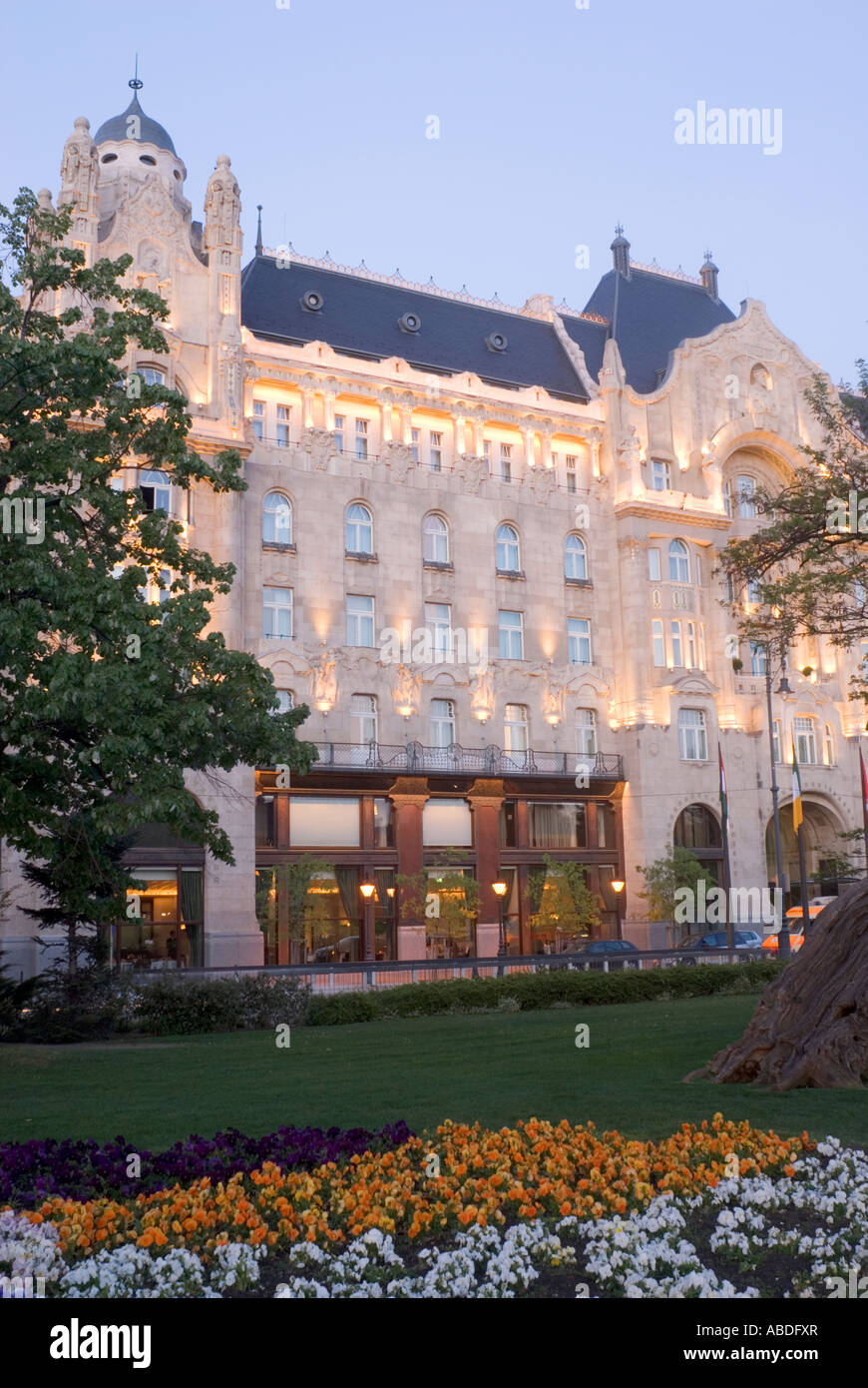 Gresham Palast Palota Four Seasons Hotel Budapest Ungarn Stockfoto