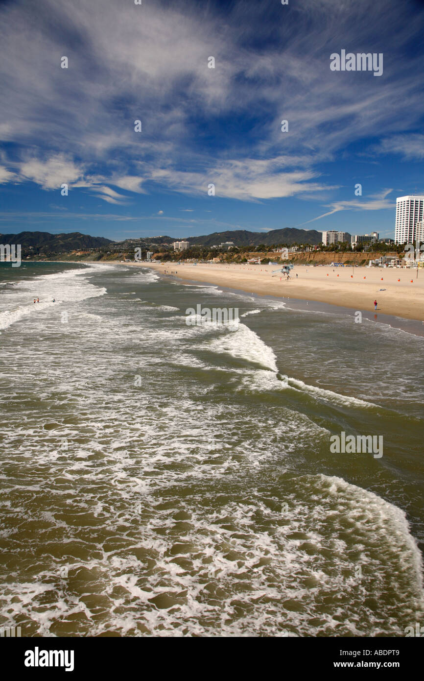 Gegend von Santa Monica Pier Los Angeles California Stockfoto
