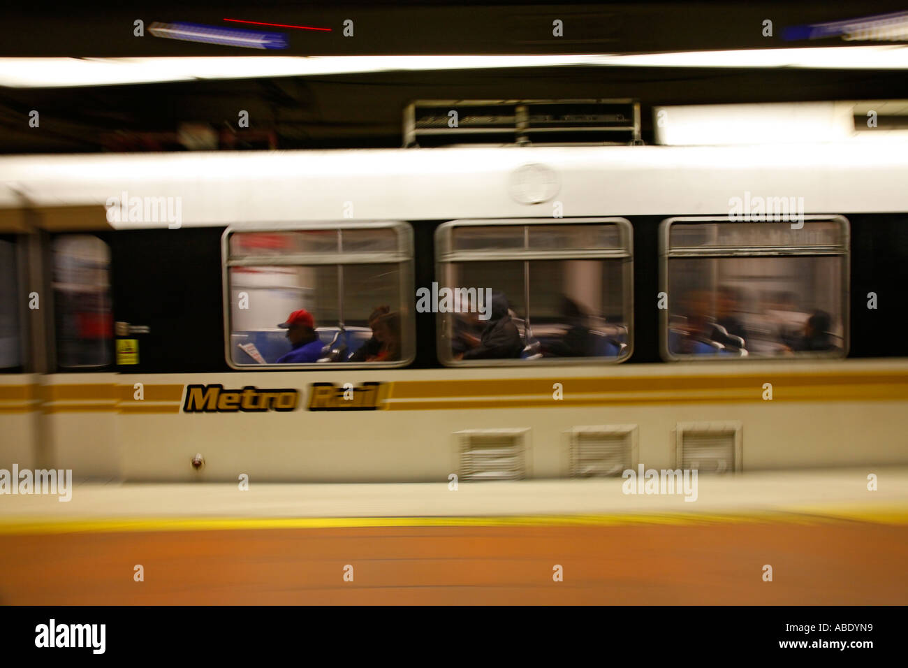 U-Bahnstation in Los Angeles Kalifornien Stockfoto