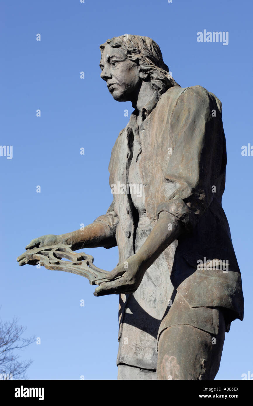 Statue von Thomas Chippendale in Otley Stockfoto