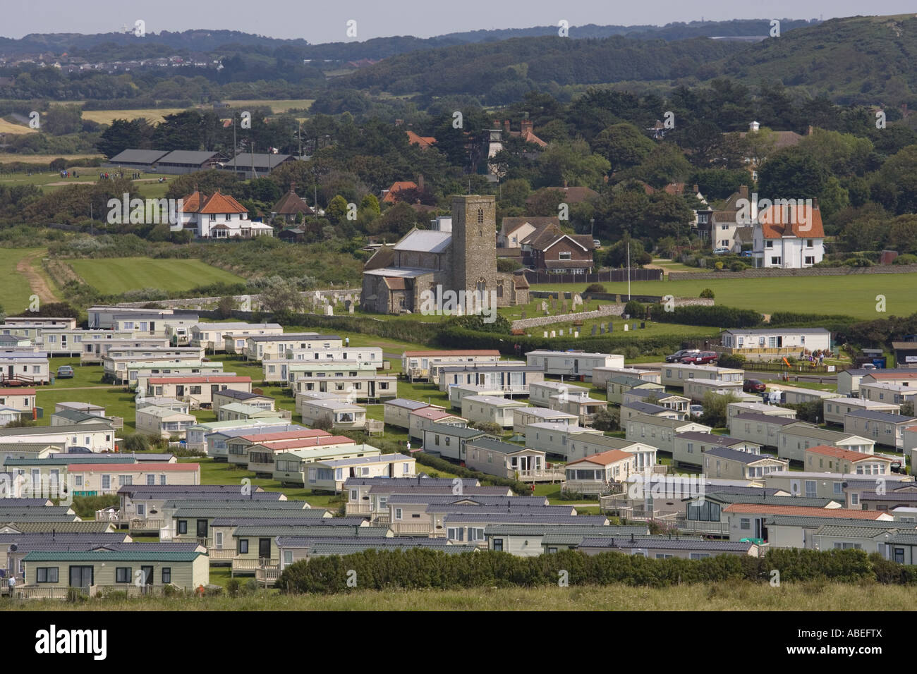 Wymondham Norfolk Caravan Park Stockfoto