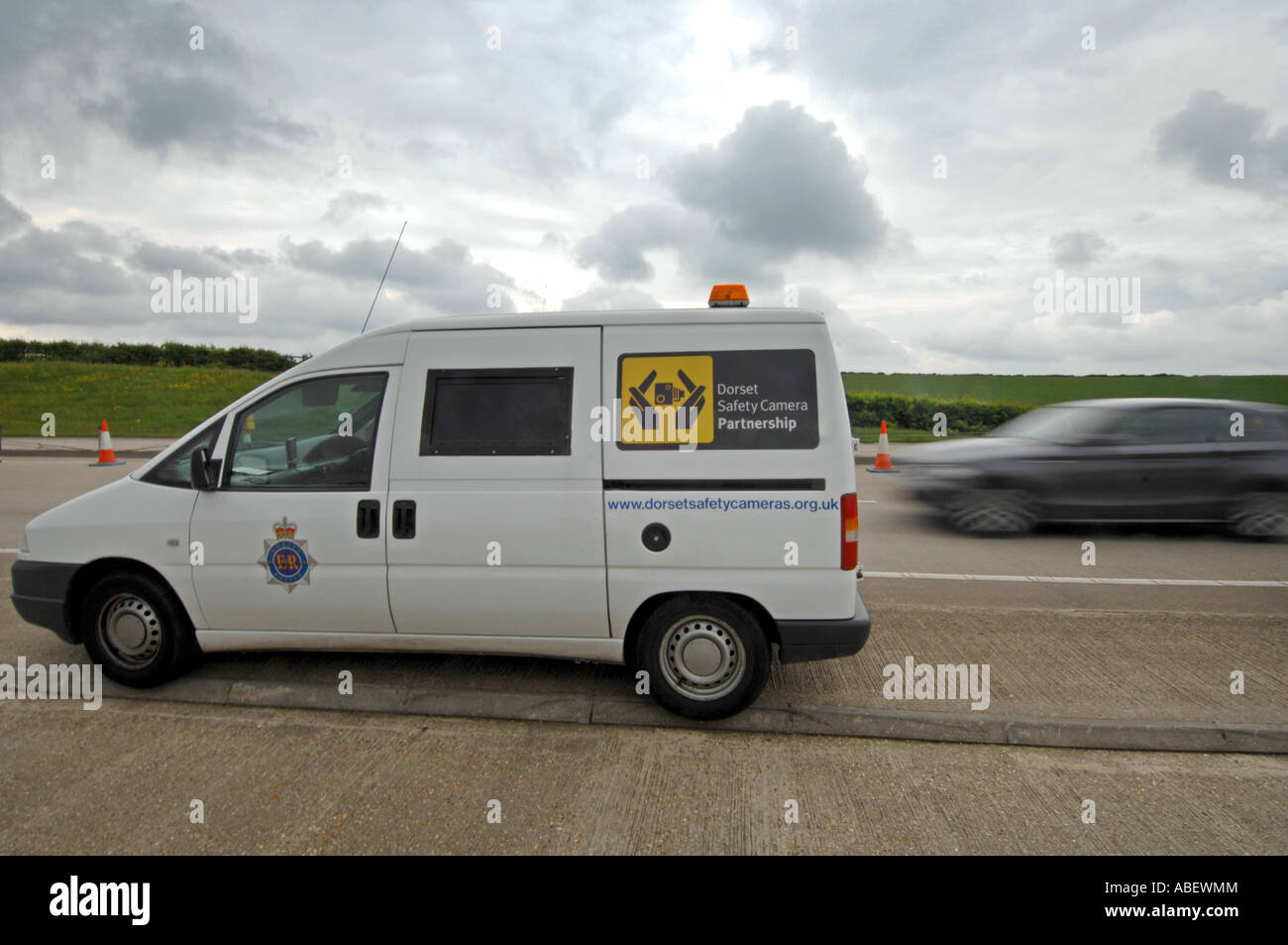 Mobilen Geschwindigkeit Kamera van, England, UK Stockfoto