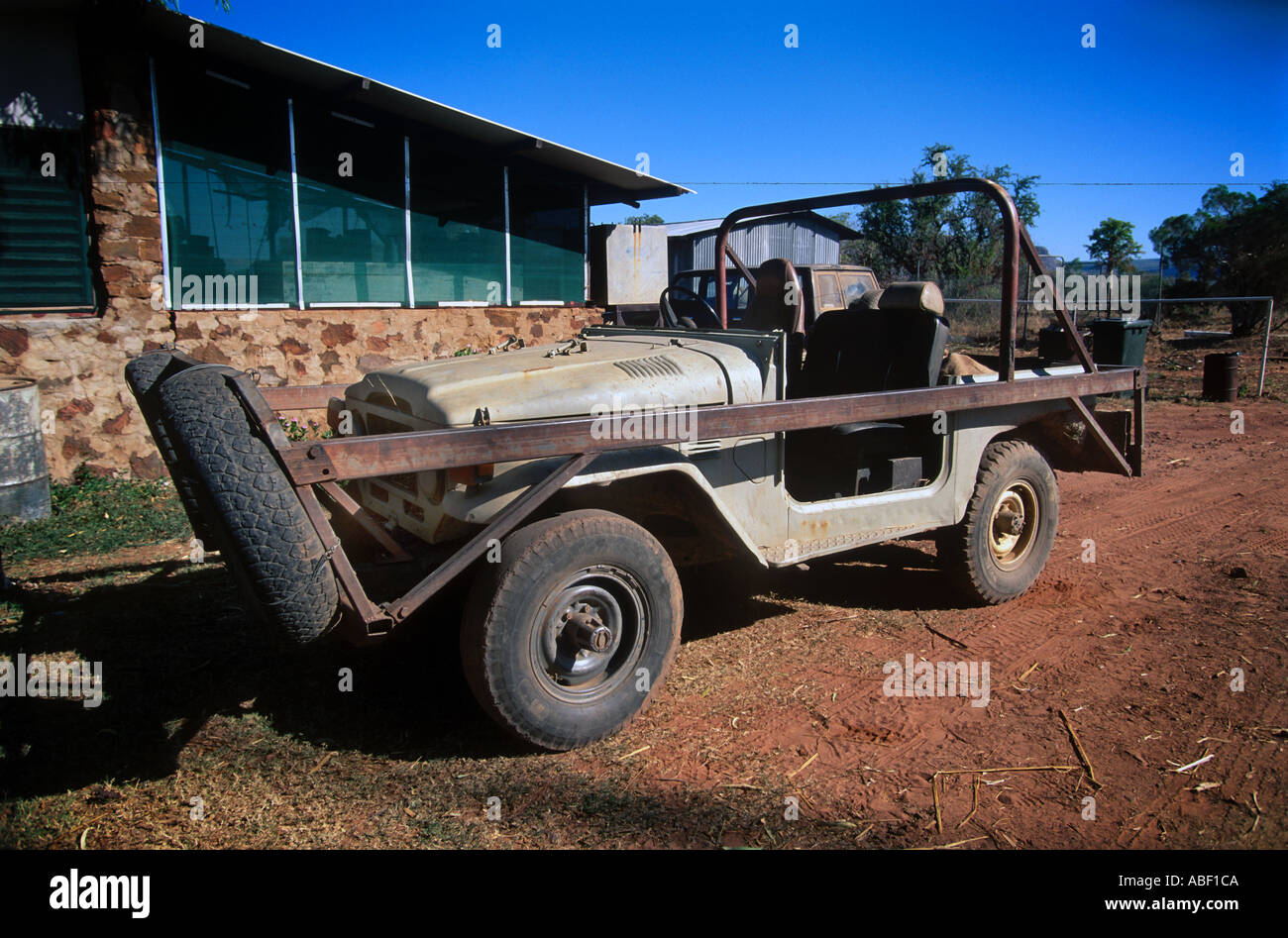 10 96 West Australien Australien The Kimberley A Bull Catcher A individuell vier Fahrzeug entwickelt, um Vieh Throu jagen Stockfoto