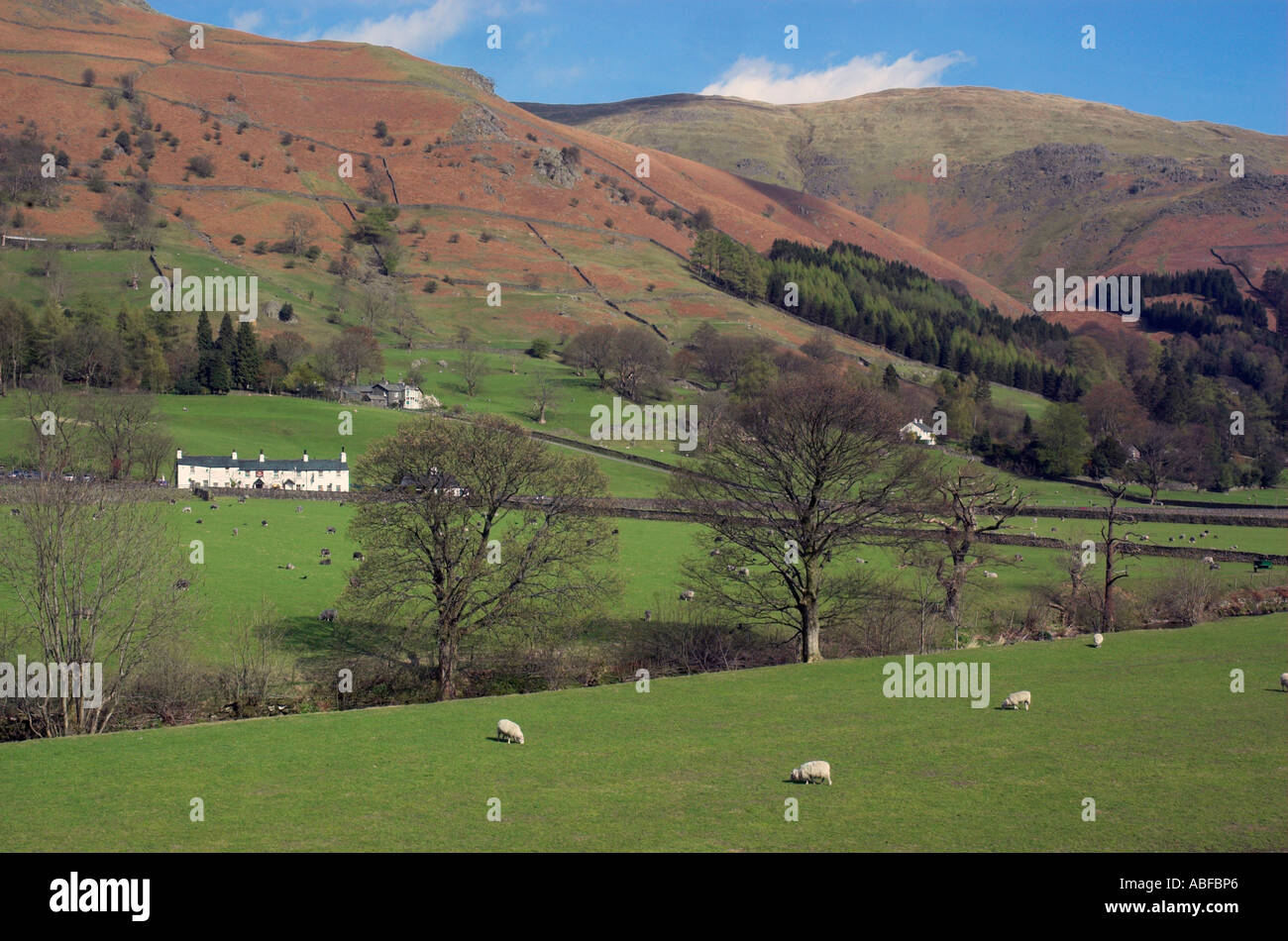 Die Travellers Rest Inn in der Nähe von Ambleside im englischen Lake District Stockfoto