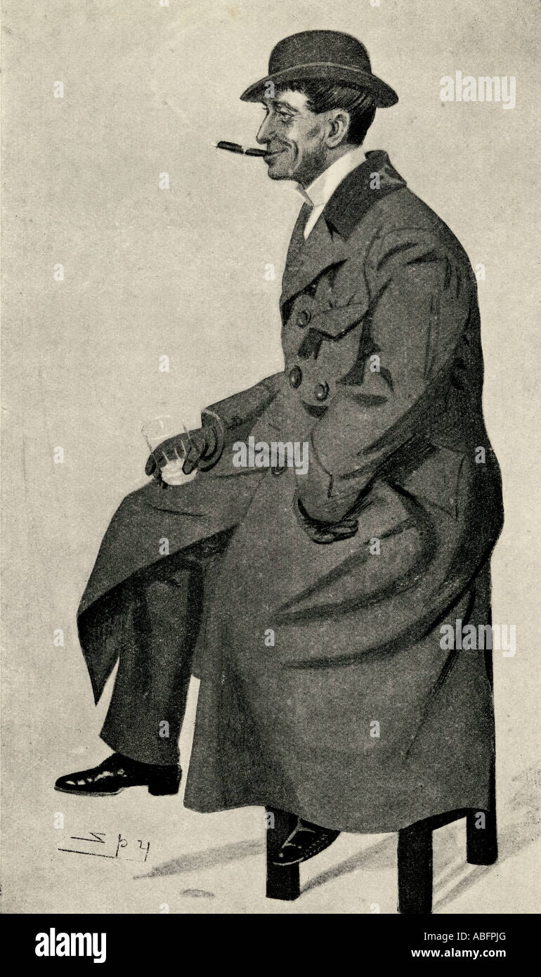 Phil Mai, 1864 - 1903. Englischer Karikaturist. Nach einem Porträt von Leslie ward, 1851 - 1922, bekannt als Spy. Stockfoto