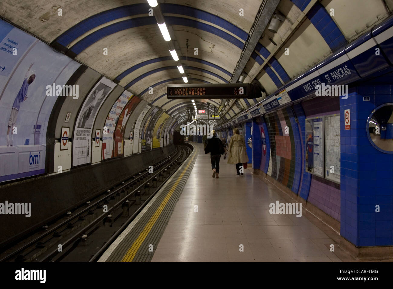 Piccadilly Line - Kings Cross Station - London Stockfoto