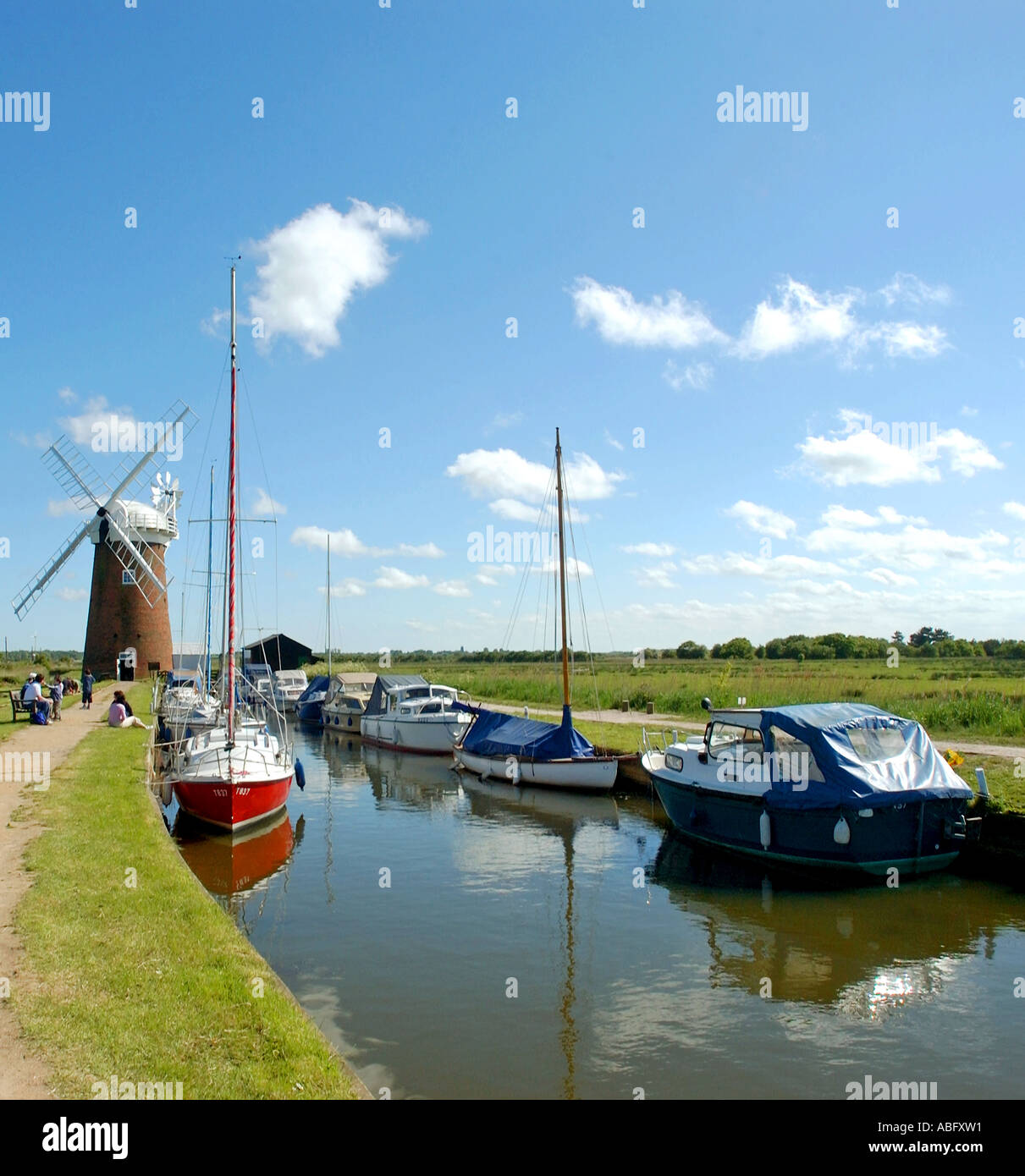 Horsey Mühle Norfolk England Stockfoto