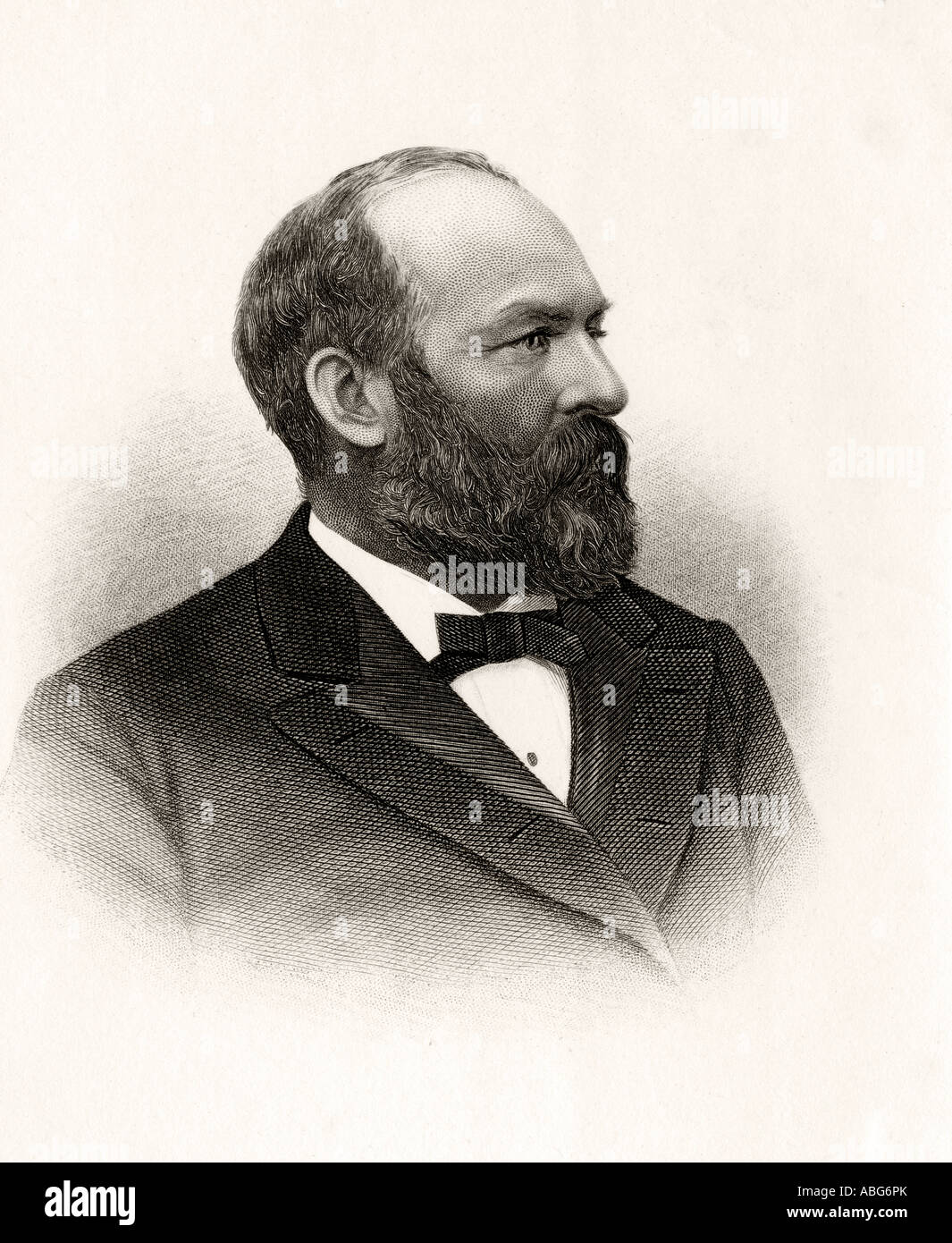 James Abram Garfield, 1831 - 1881. 20. Präsident der Vereinigten Staaten. Stockfoto